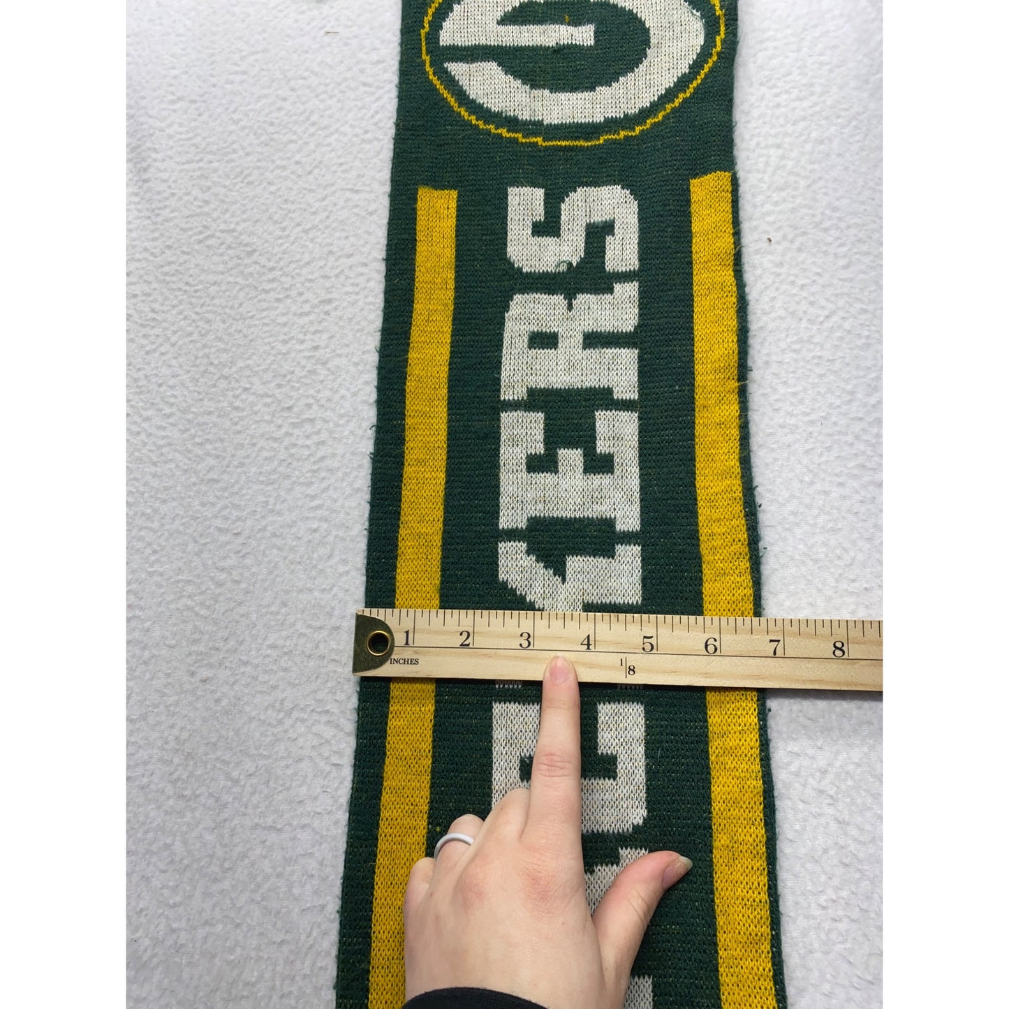 Green Bay Packers Knitted Fringe Scarf #7038