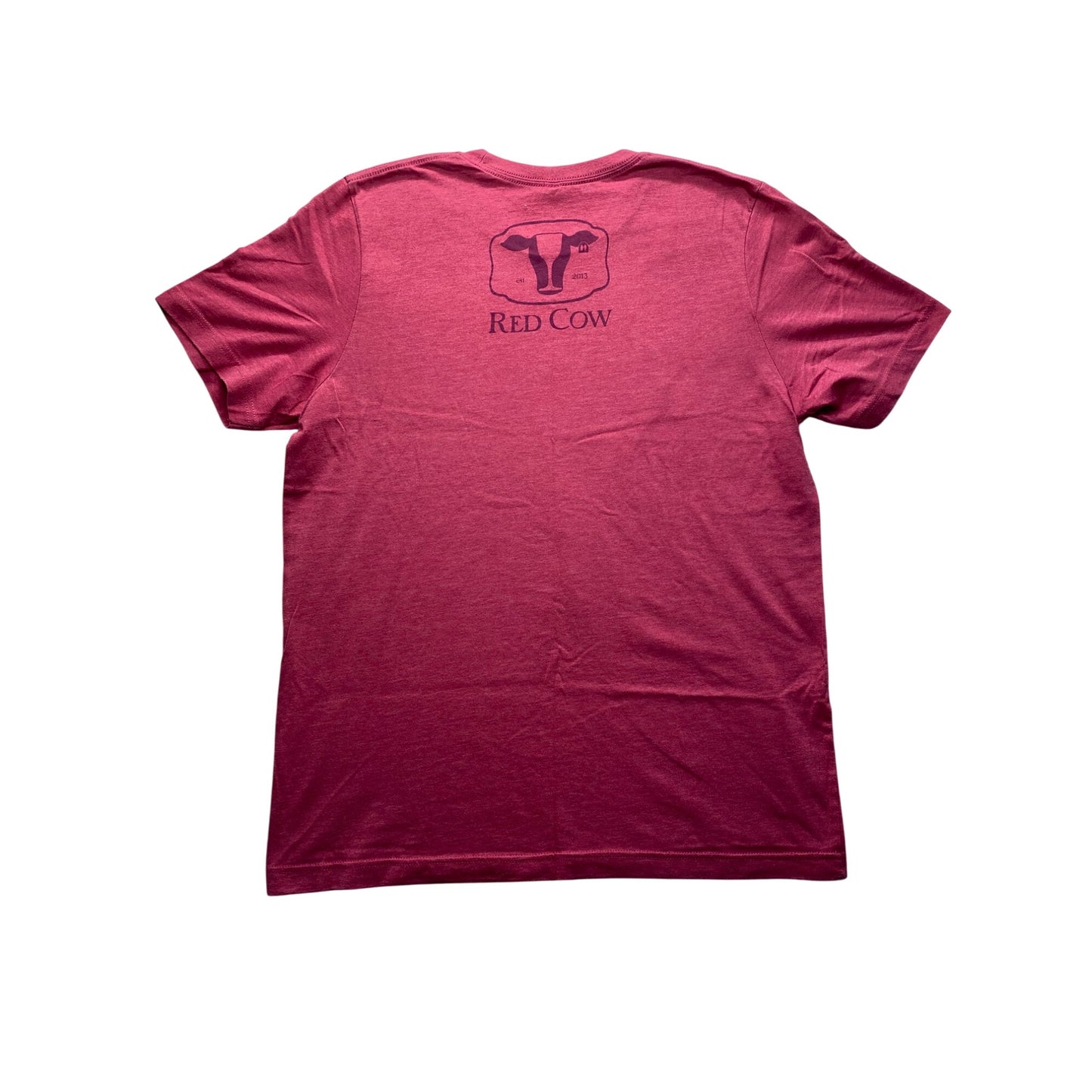 Twin Cities Pride Red Cow T-Shirt L By Bella+Canvas Cotton/Polyester Blend #7154