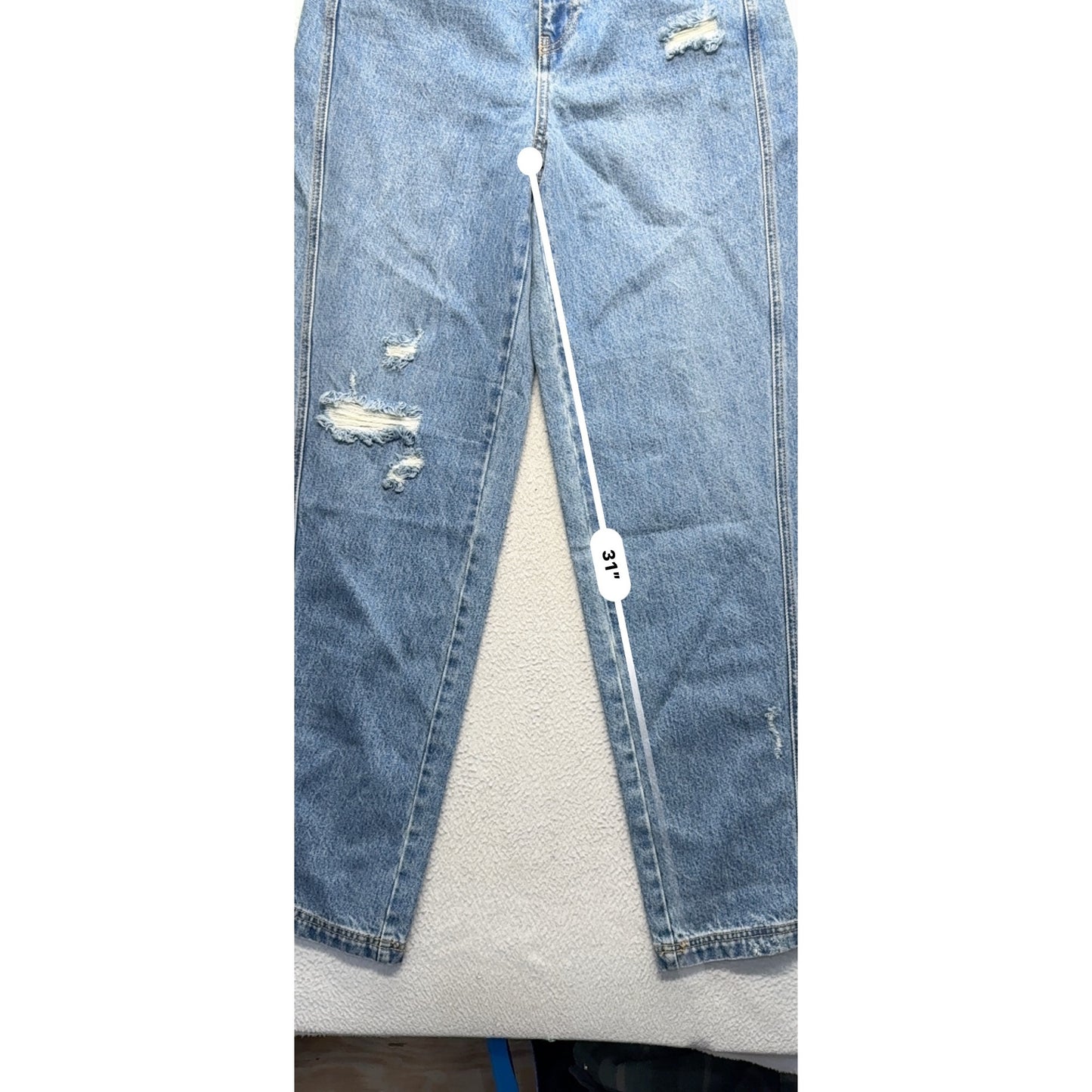 Future Collective Jenee Naylor Wide-Leg Distressed Denim 4 Recycled Cotton 113B