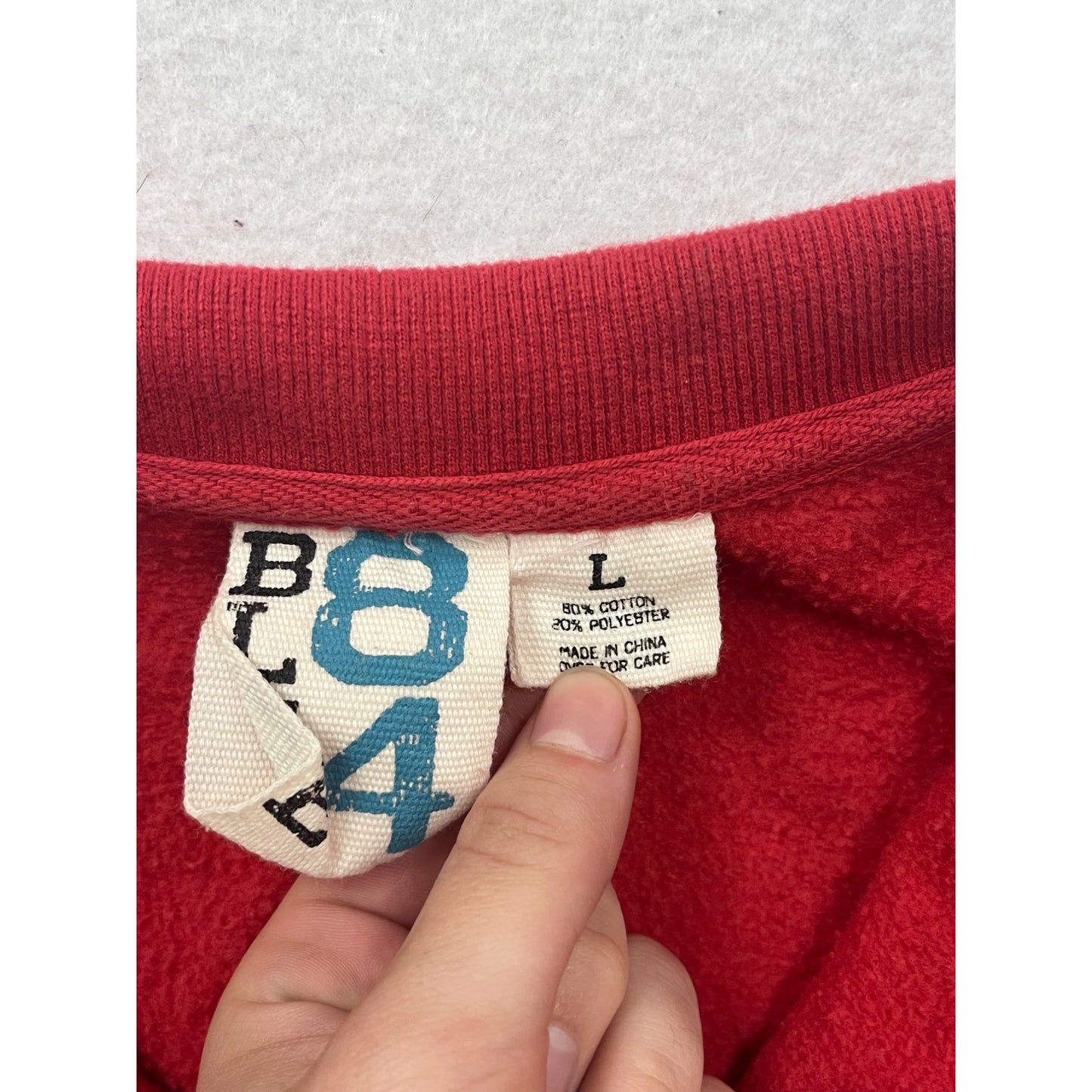 Ack Nantucket Island Red 1/4 Zip Pullover Sweatshirt #8191