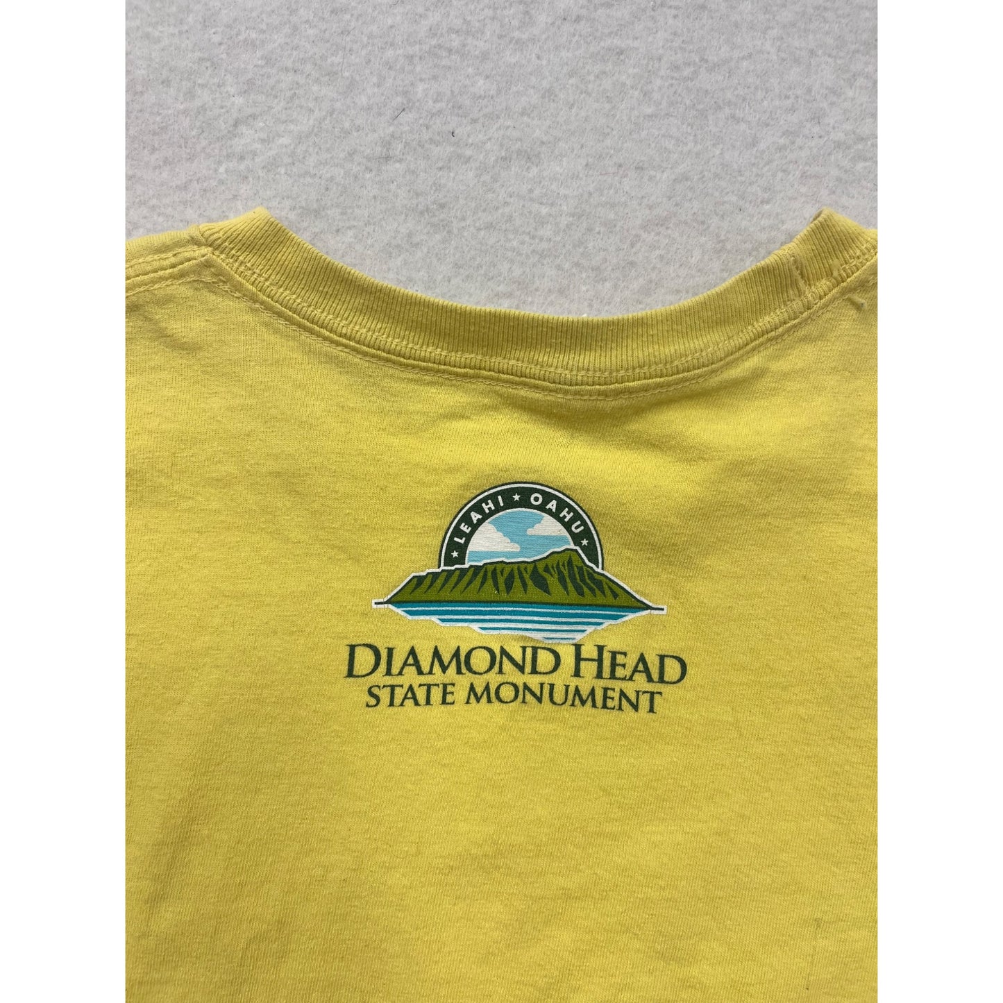 Diamond Head State Monument Kids Yellow T-Shirt L #6661