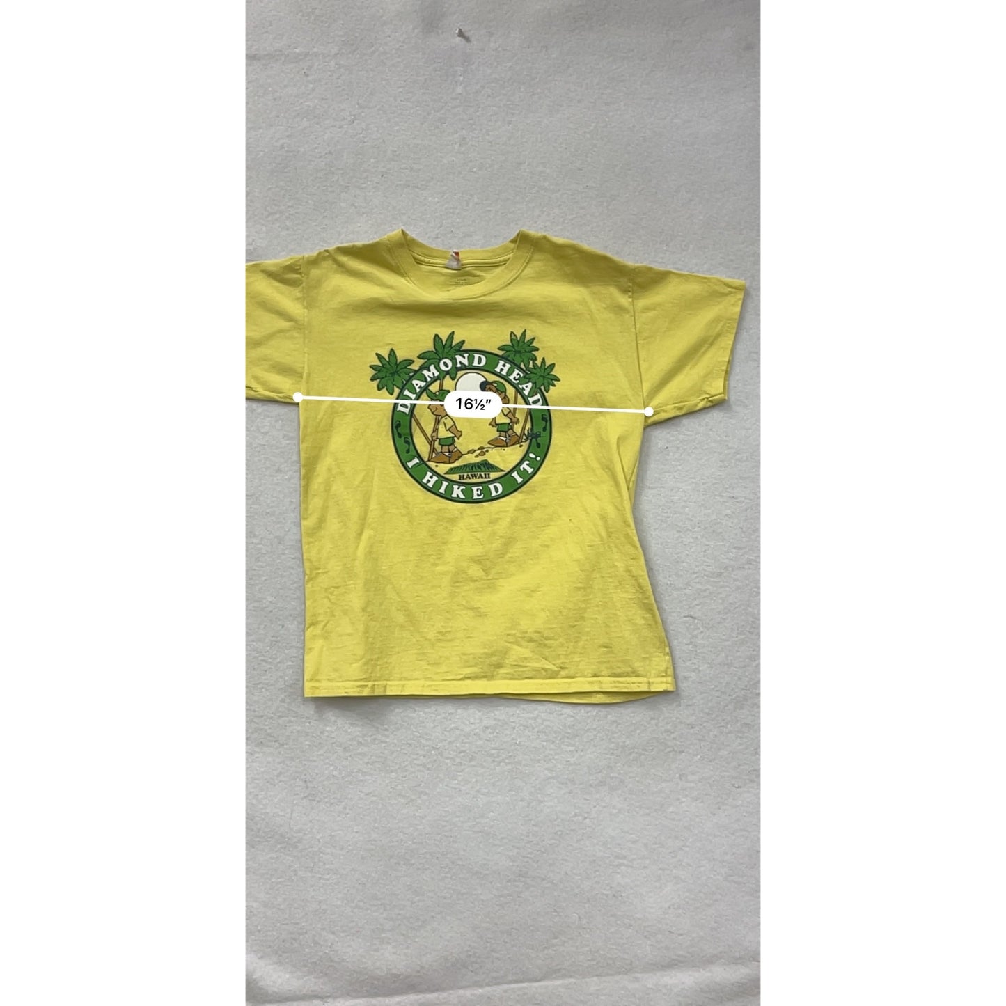 Diamond Head State Monument Kids Yellow T-Shirt L #6661