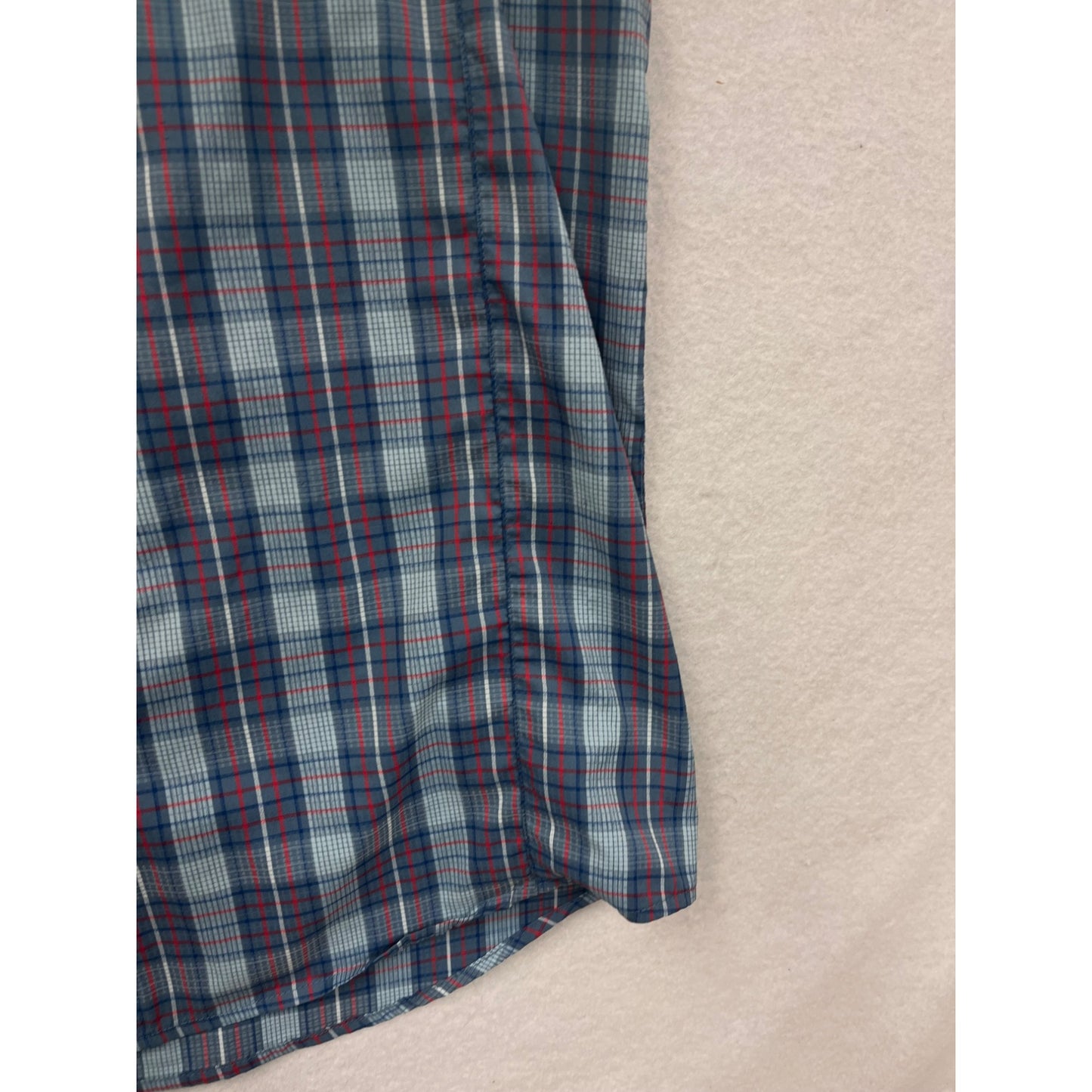Mens Medium Columbia Sportswear Plaid Button-Up Shirt #6528