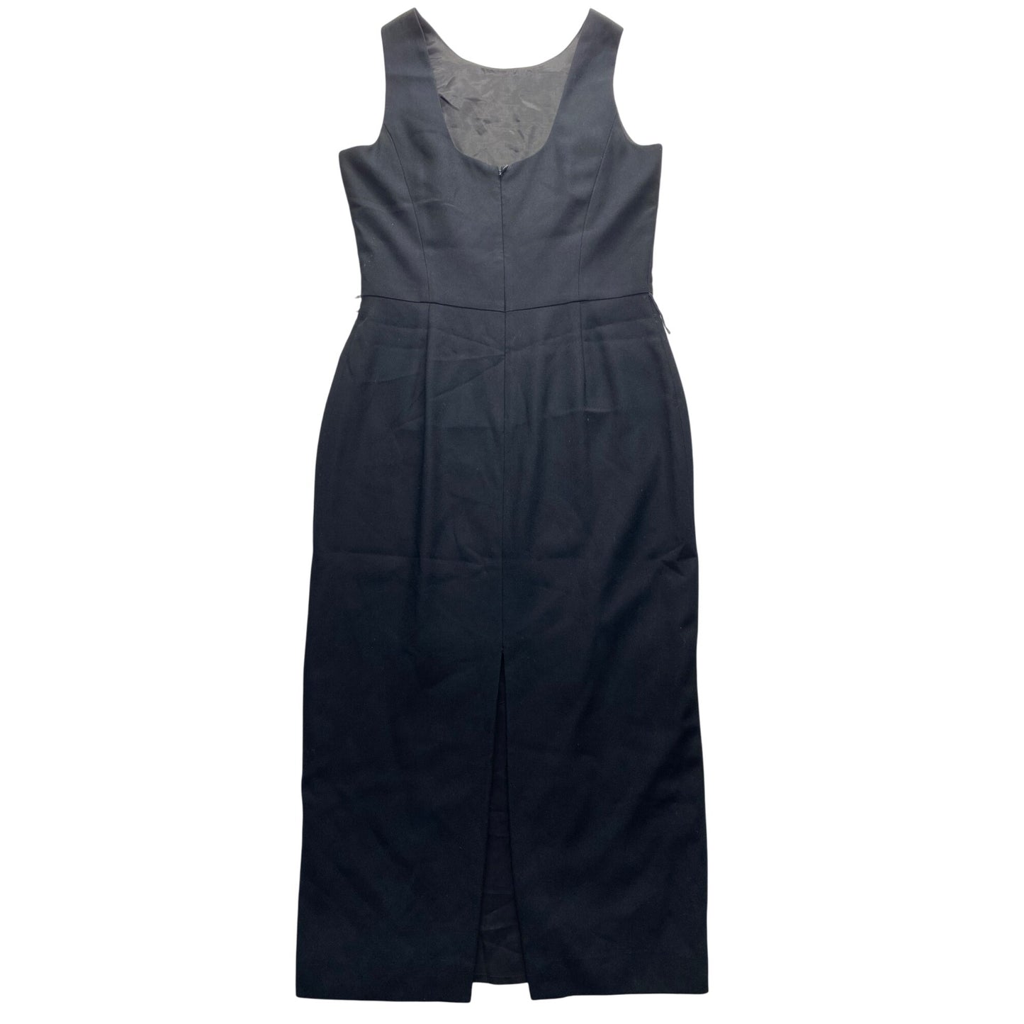 Vintage Ann Taylor Black Sleeveless Sheath Dress #7016