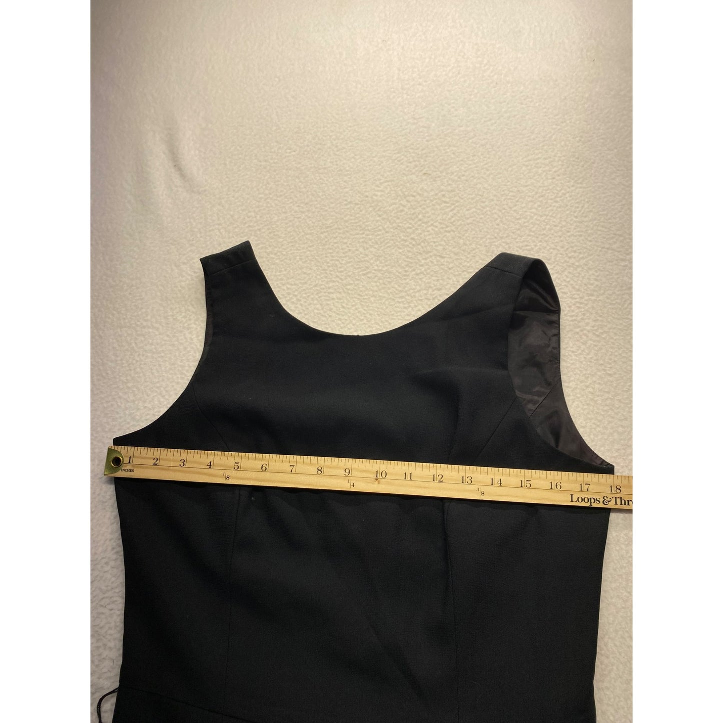 Vintage Ann Taylor Black Sleeveless Sheath Dress #7016