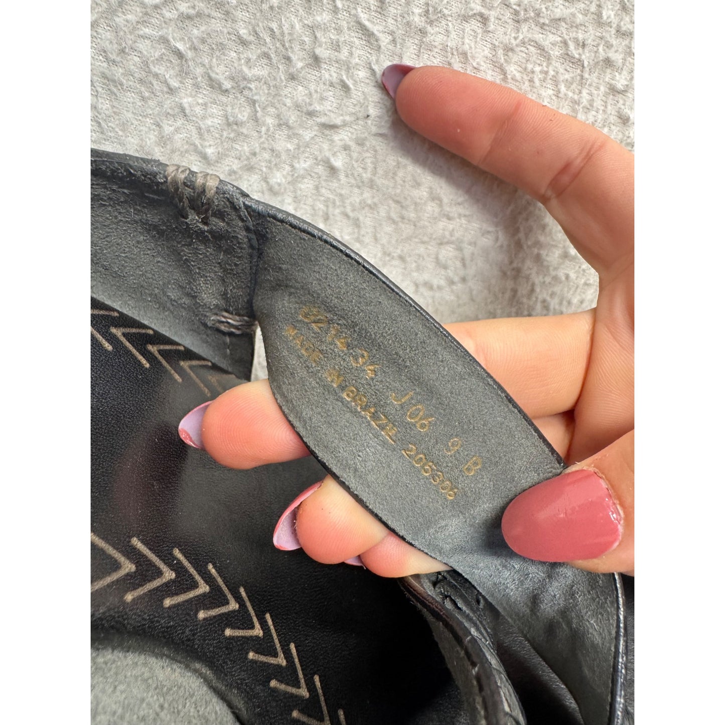 Cole Haan Black Leather Braided Strap Heeled Sandals #9018
