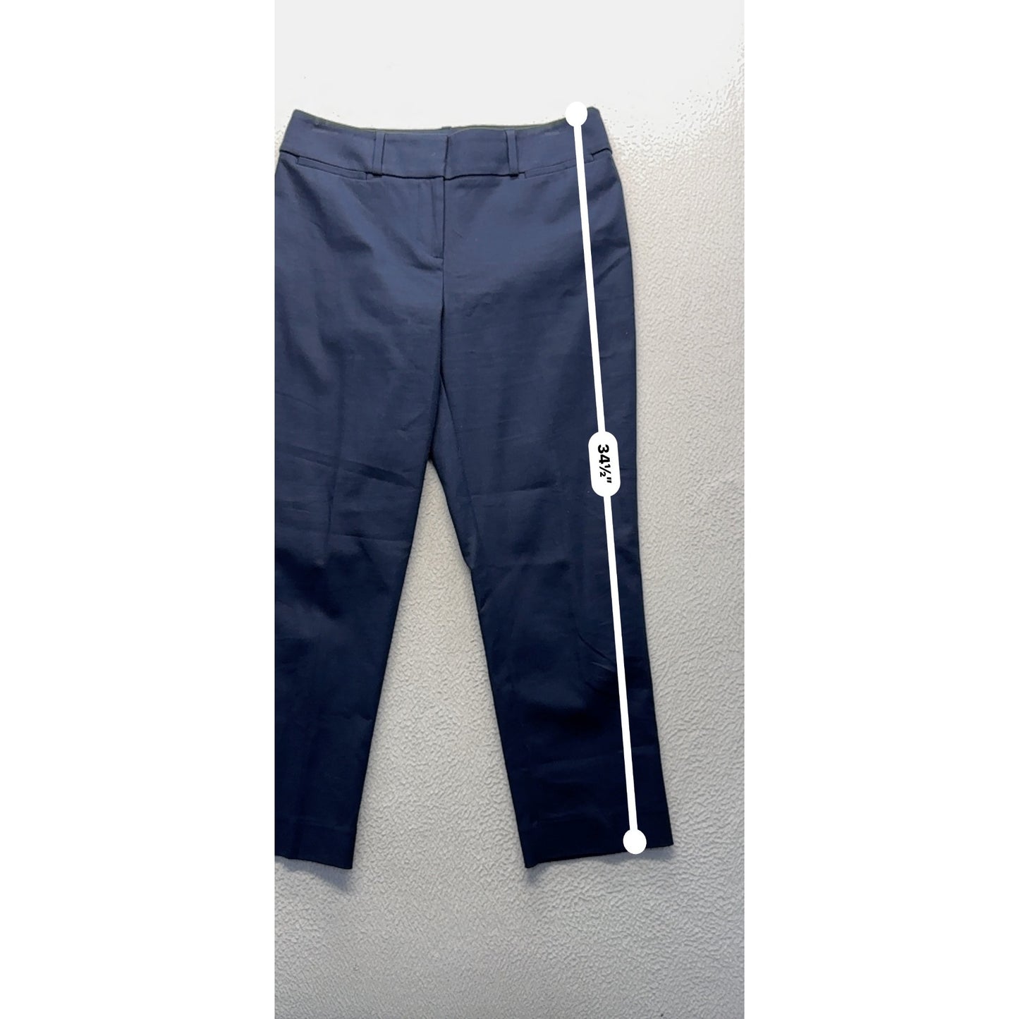 Ann Taylor Loft Julie Riviera Navy Pants Size 4 Cotton Blend Cropped #232B