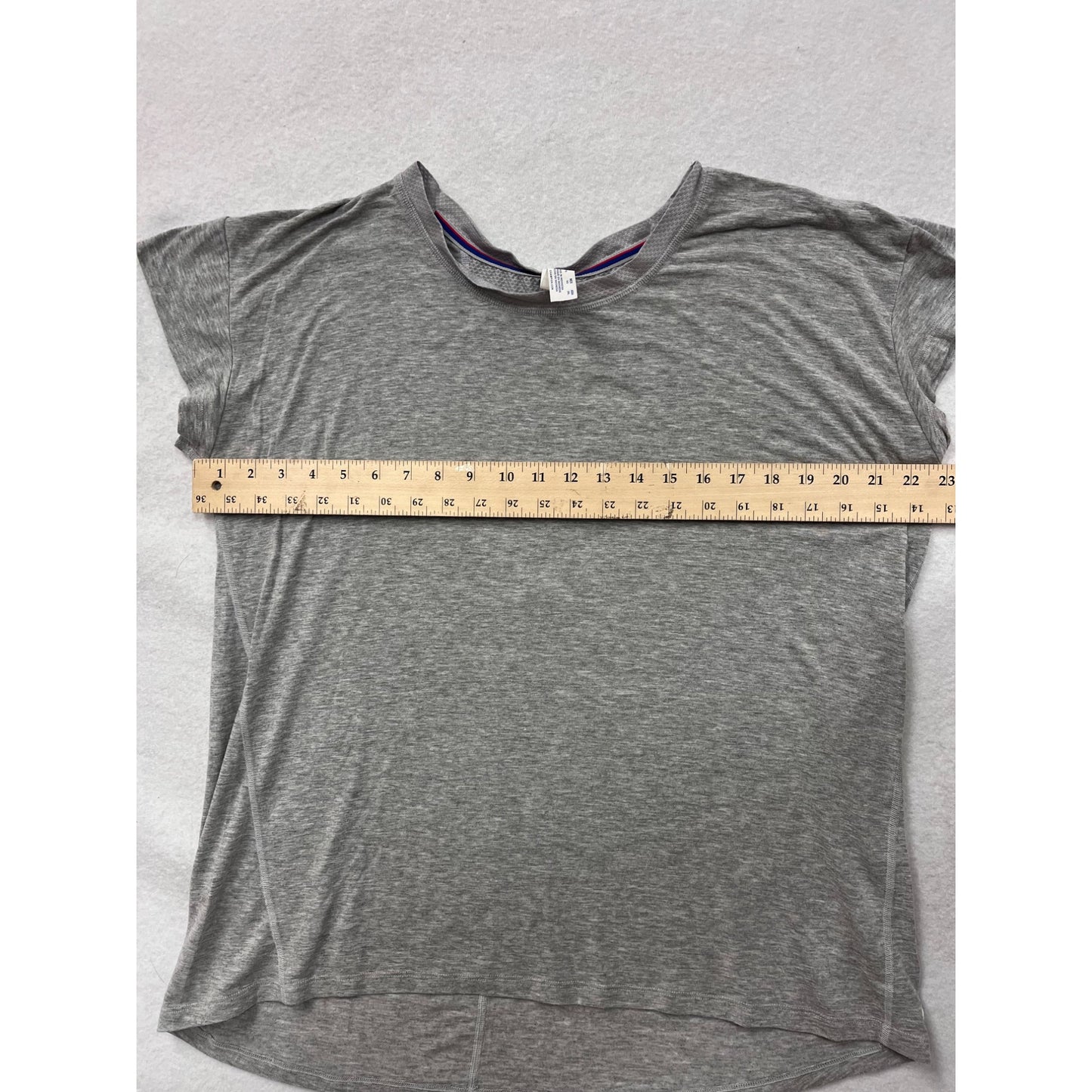 Champion Womens Gray Athletic Tee With Mesh Back Panel XL #6488