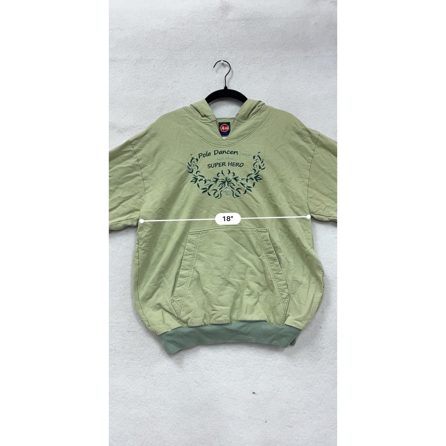 Pole Dancer Super Hero Graphic Hoodie Womens M #8273