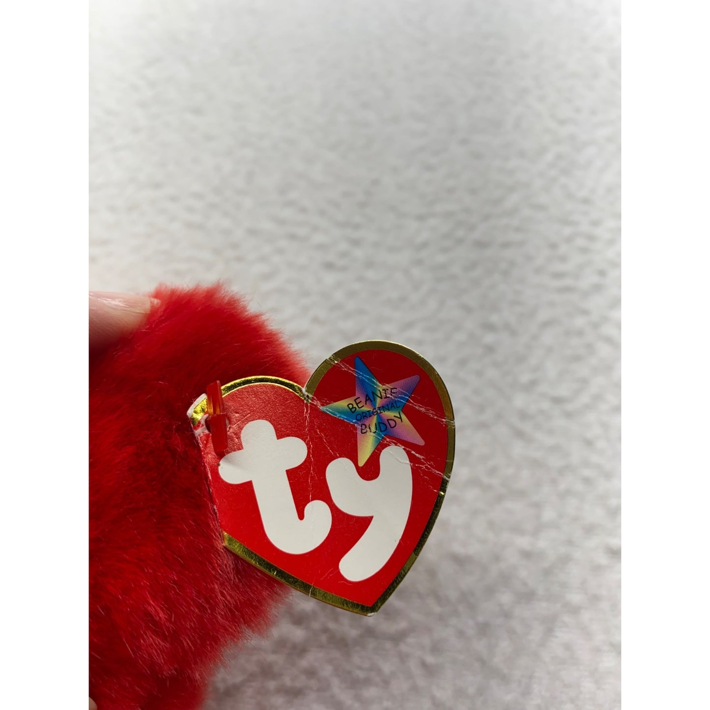 Ty Beanie Buddies Collection 1999 Osito Bear Red With Mexican Flag Plush 14" #7081