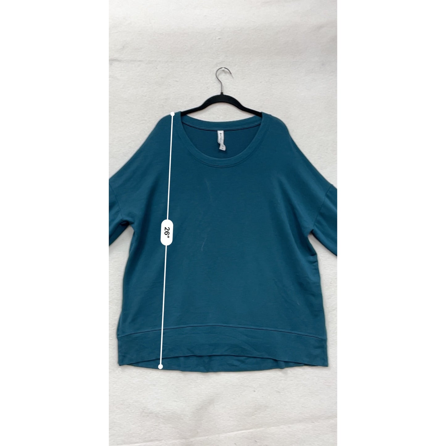 Athleta Womens XL Teal Long Sleeve Pullover Top #13A