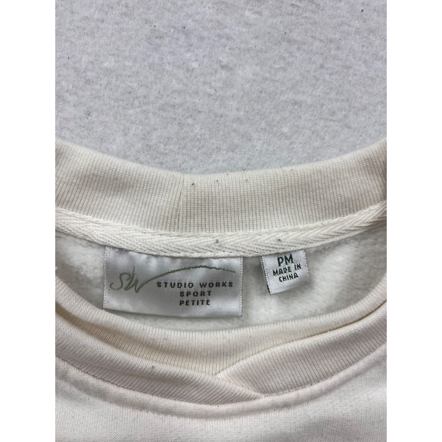 Breast Cancer Awareness Graphic Sweatshirt Studio Works Petite Soft #242A