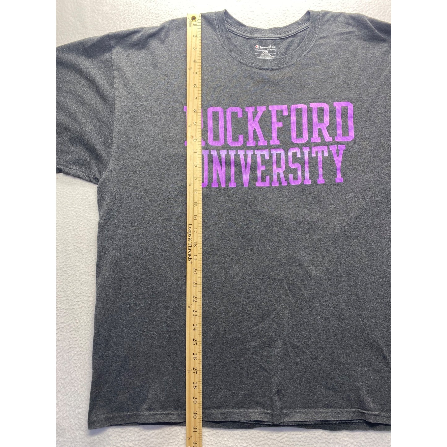 Champion Rockford University Gray T-Shirt #7275