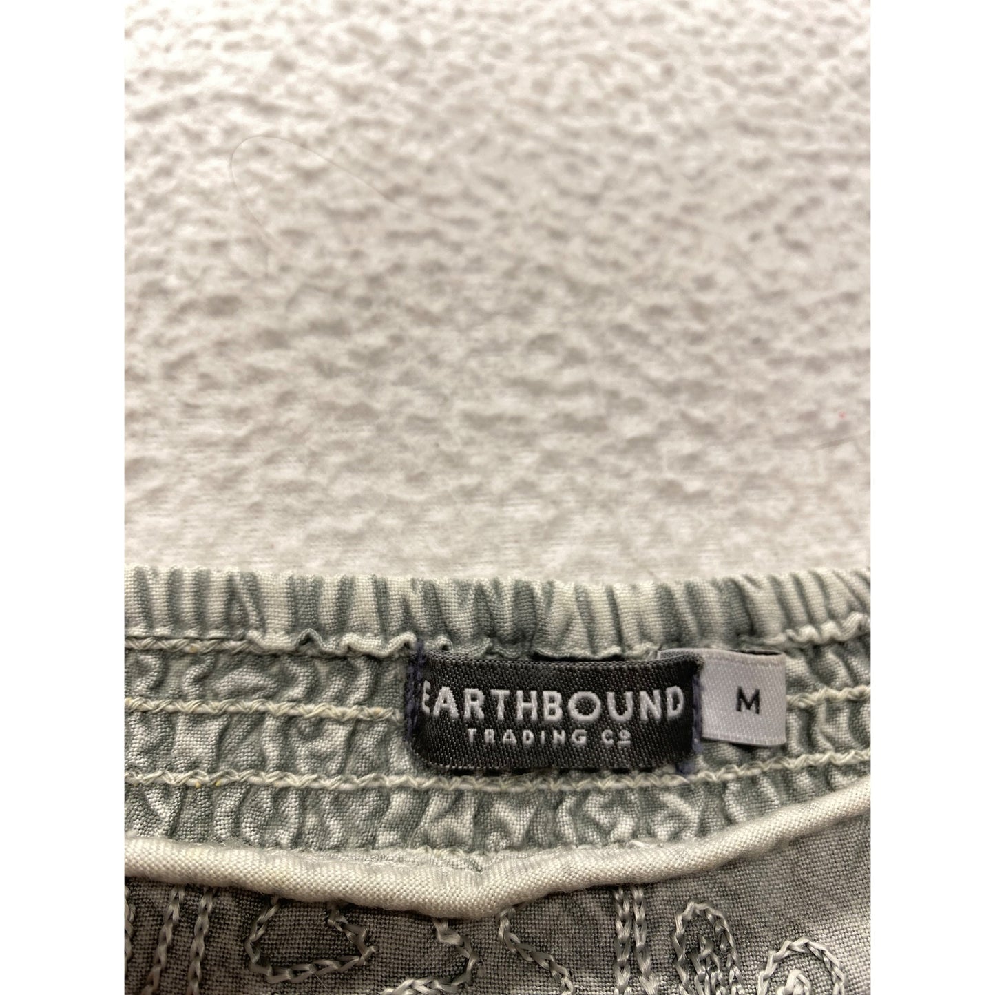 Earthbound Trading Co. Gray Embroidered Sleeveless Dress With Pockets #7331