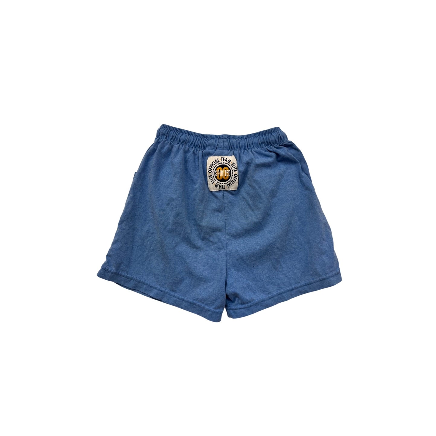 Vintage Girls Blue Basic Editions Elastic Waist Casual Shorts Cotton Blend #8304