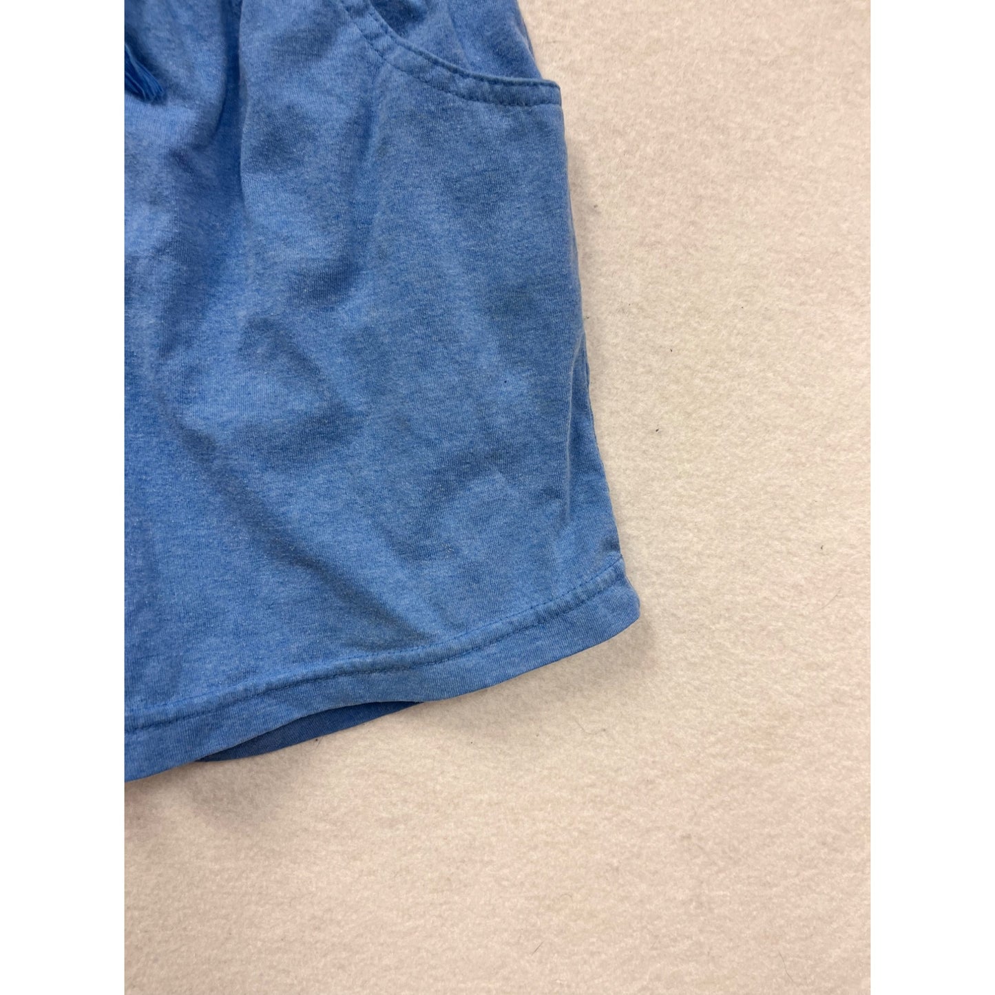 Vintage Girls Blue Basic Editions Elastic Waist Casual Shorts Cotton Blend #8304