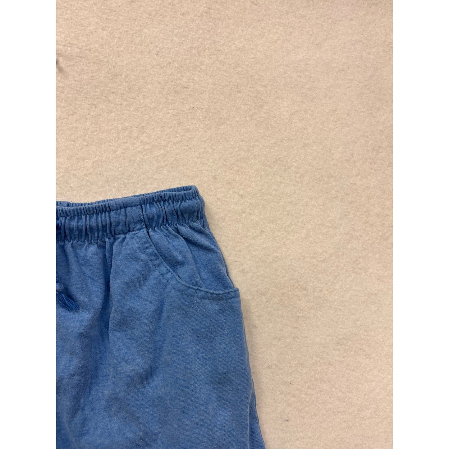 Vintage Girls Blue Basic Editions Elastic Waist Casual Shorts Cotton Blend #8304