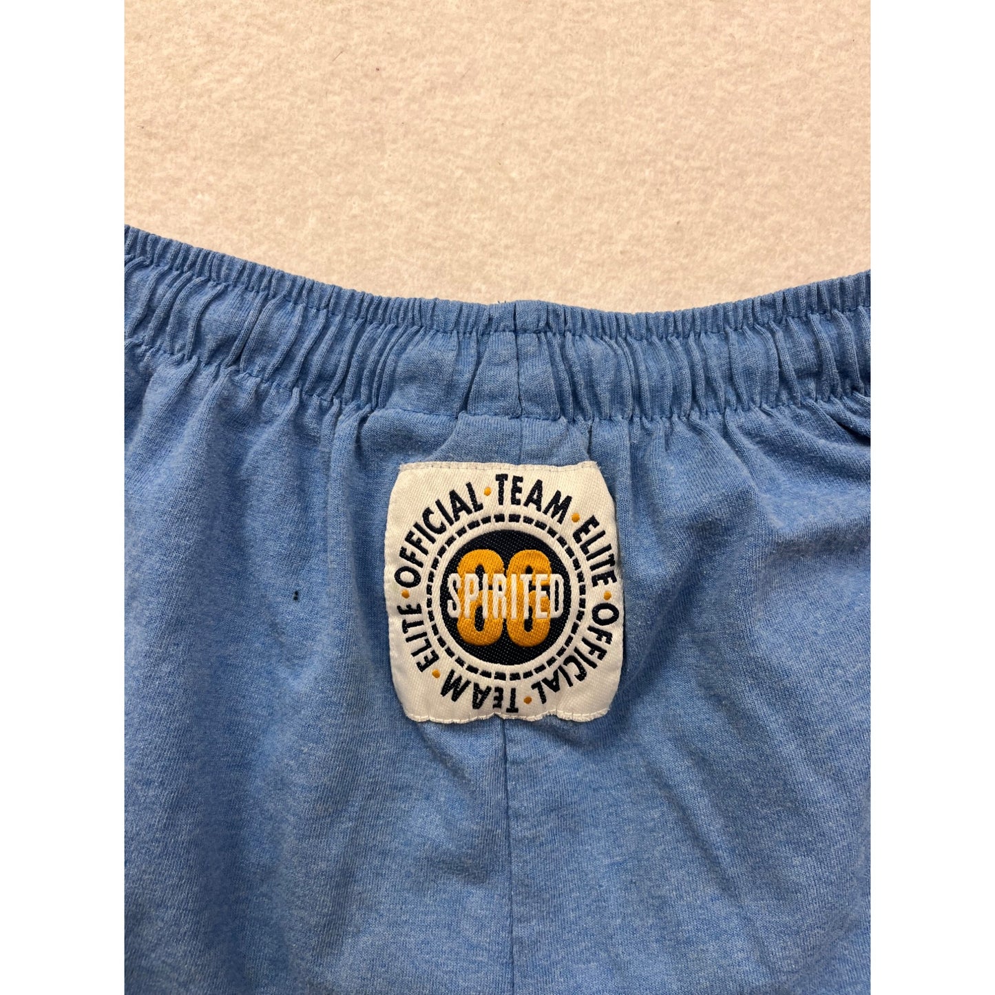 Vintage Girls Blue Basic Editions Elastic Waist Casual Shorts Cotton Blend #8304