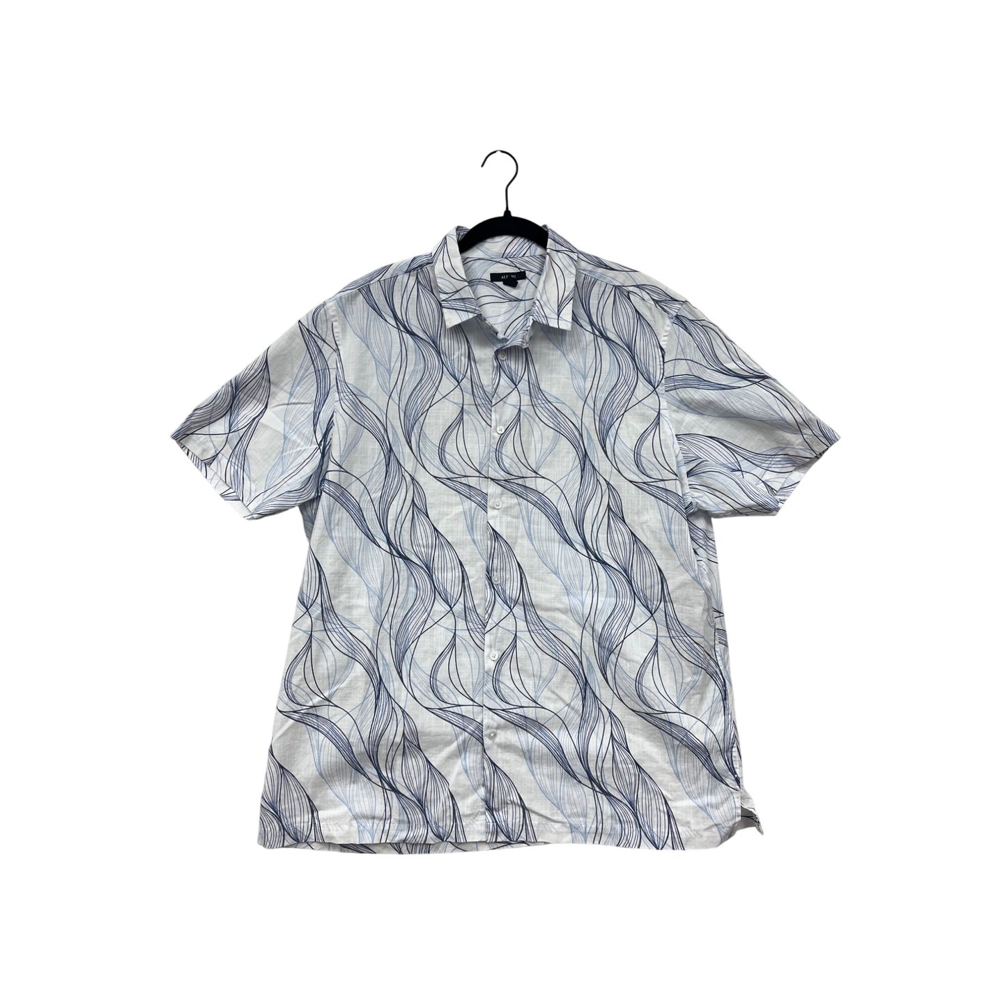 Mens XL Alfani Short Sleeve Button-Up Shirt #8298