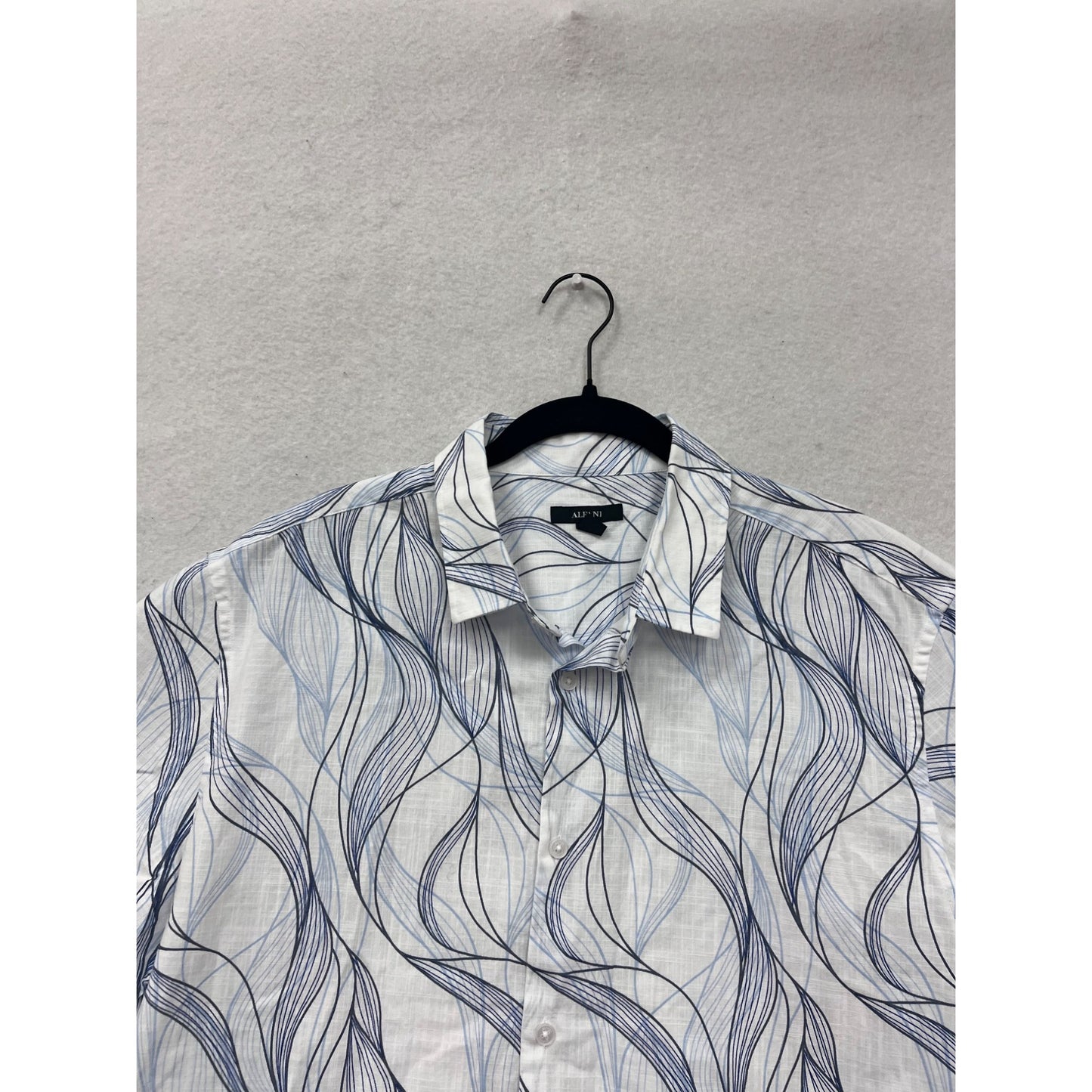 Mens XL Alfani Short Sleeve Button-Up Shirt #8298