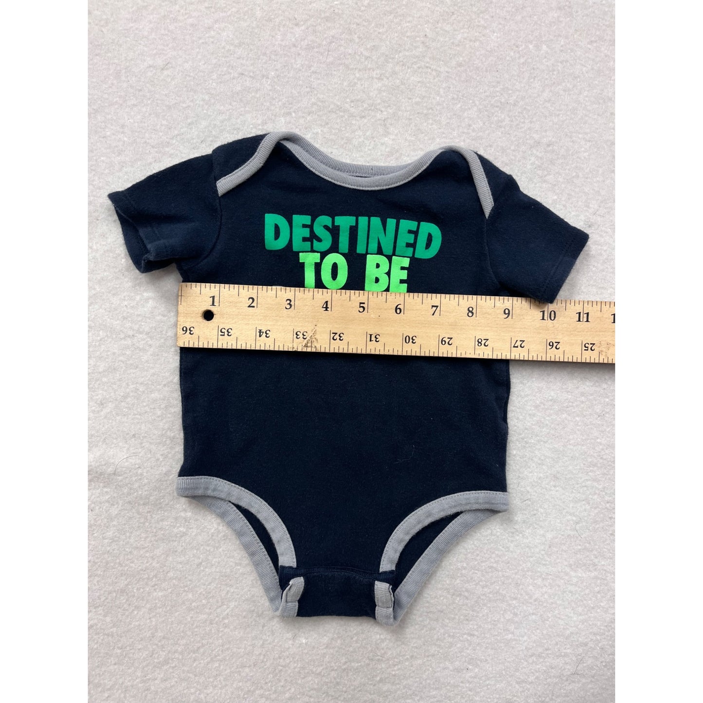 Baby Nike "Destined To Be Drafted" Navy Short Sleeve bodysuit 0-3M #6501