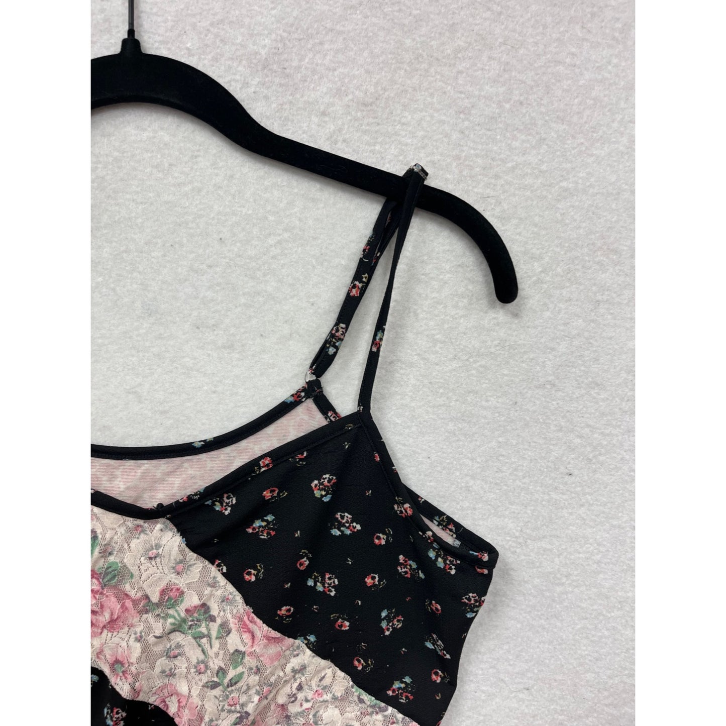 90s Warners Womens Medium Floral Patchwork Cami Top #8060