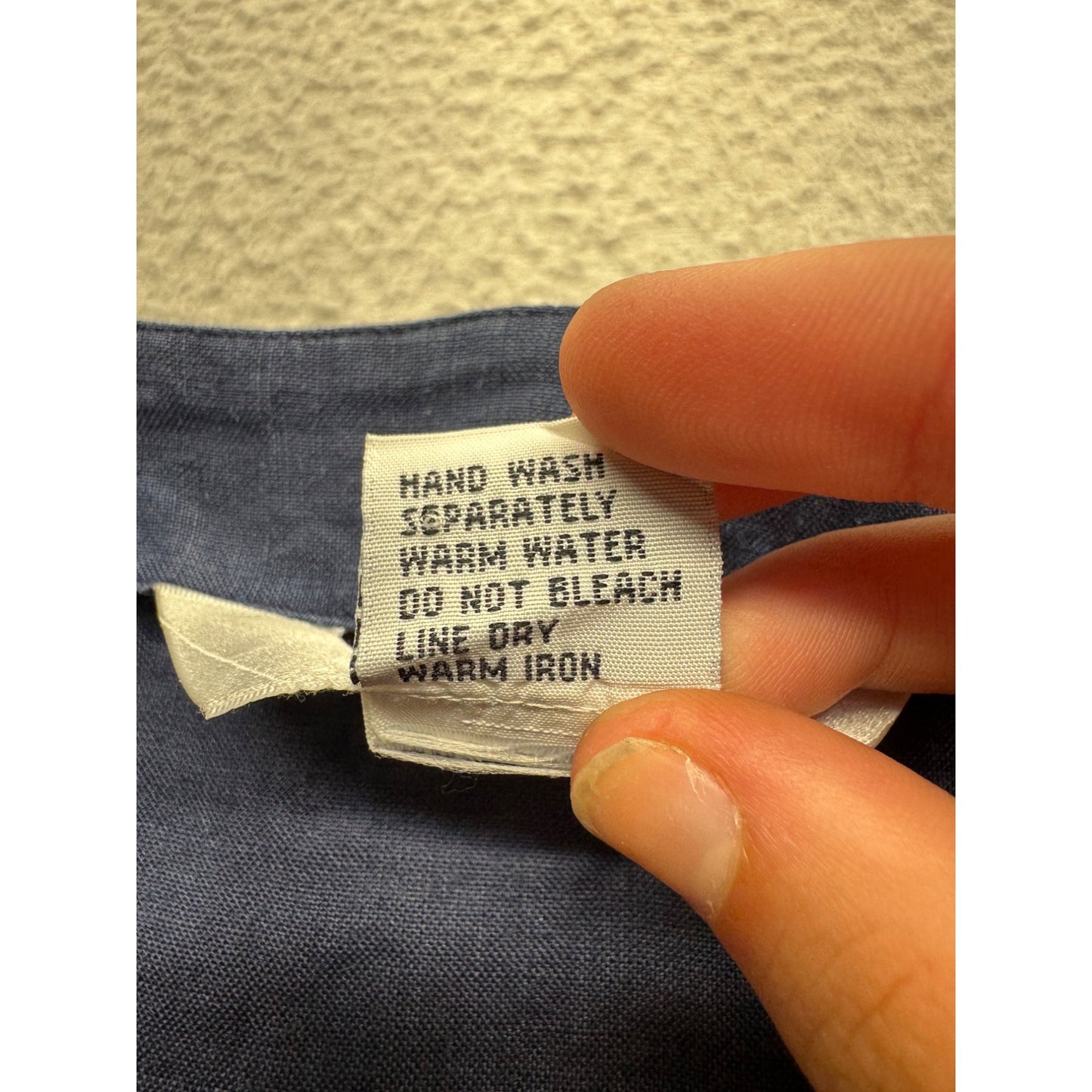 Fy2 Womens Linen Button-Down Shirt M Blue #9090