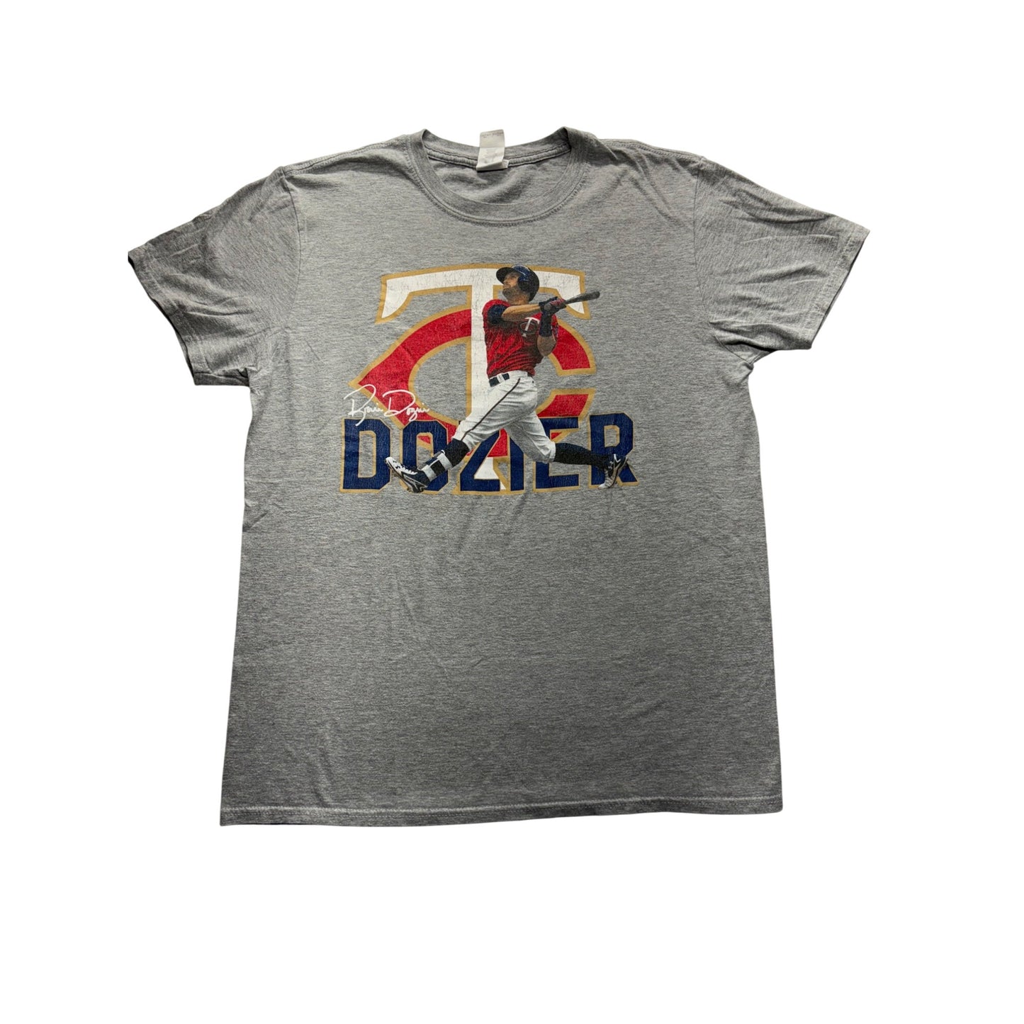 Brian Dozier Minnesota Twins Graphic Tee w/ faded signature #7415