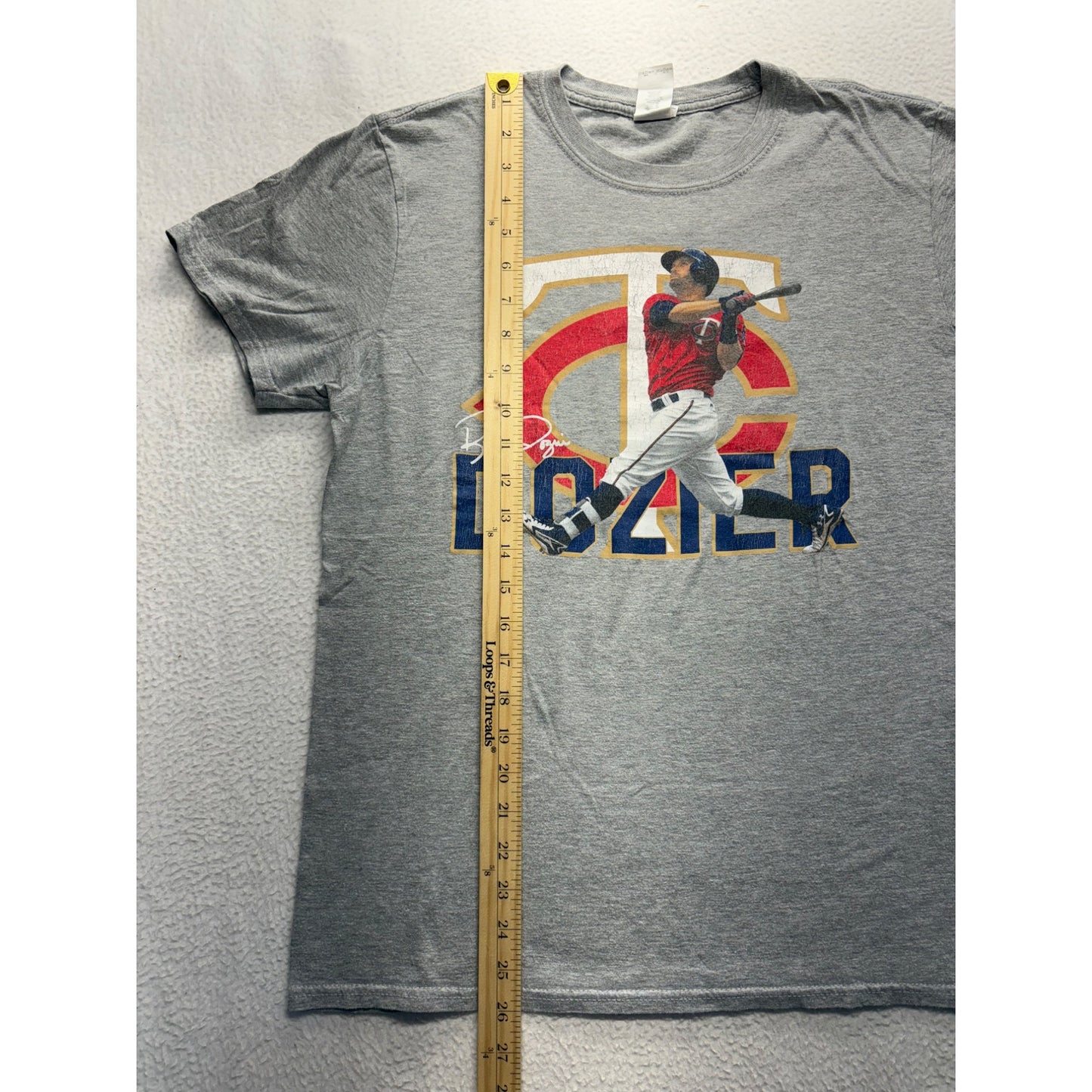 Brian Dozier Minnesota Twins Graphic Tee w/ faded signature #7415