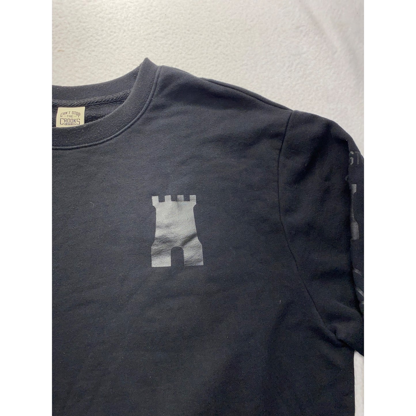 Cant Stop The Crooks Black Crewneck Sweatshirt 3XL #7213