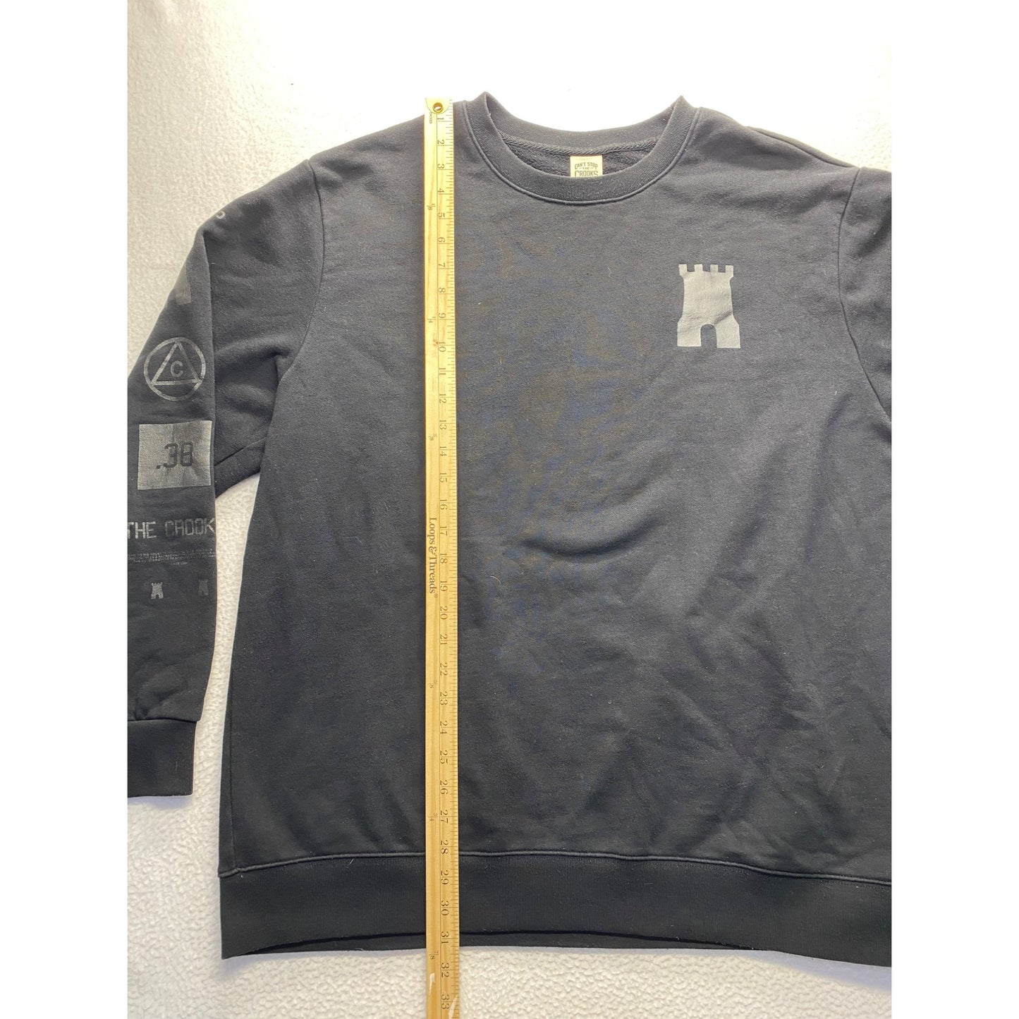 Cant Stop The Crooks Black Crewneck Sweatshirt 3XL #7213