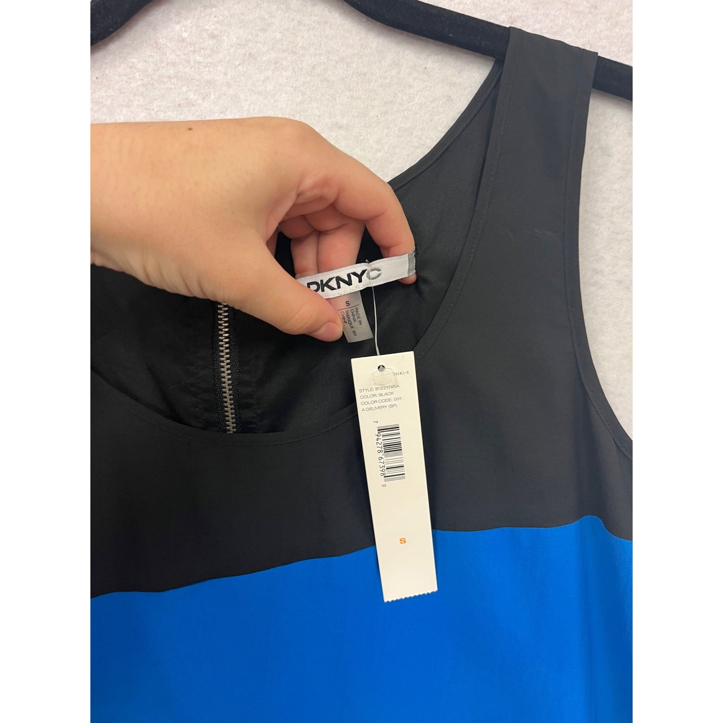 DKNY Womens Color Block Sleeveless Dress Size S #907A