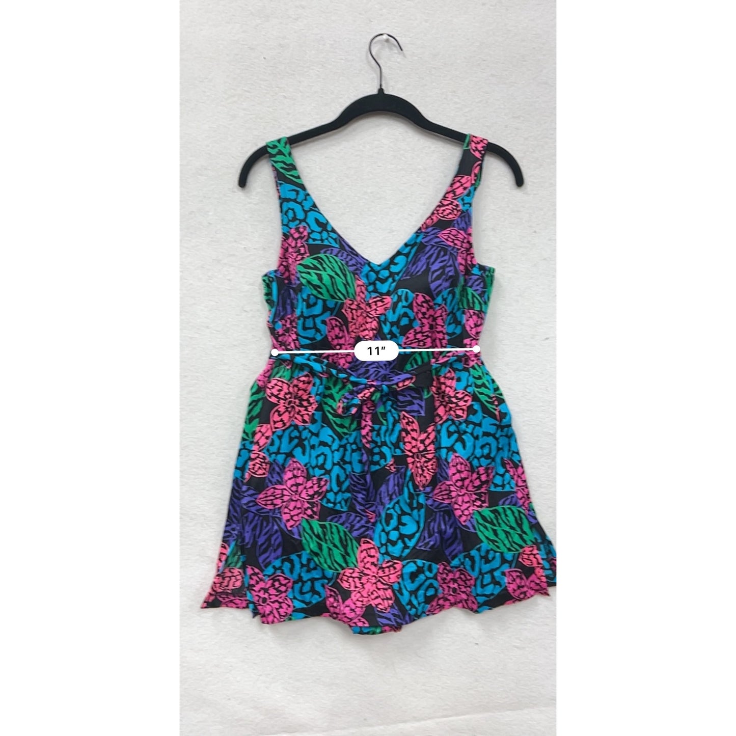 Vintage 80s Womens Floral Swimdres #8420