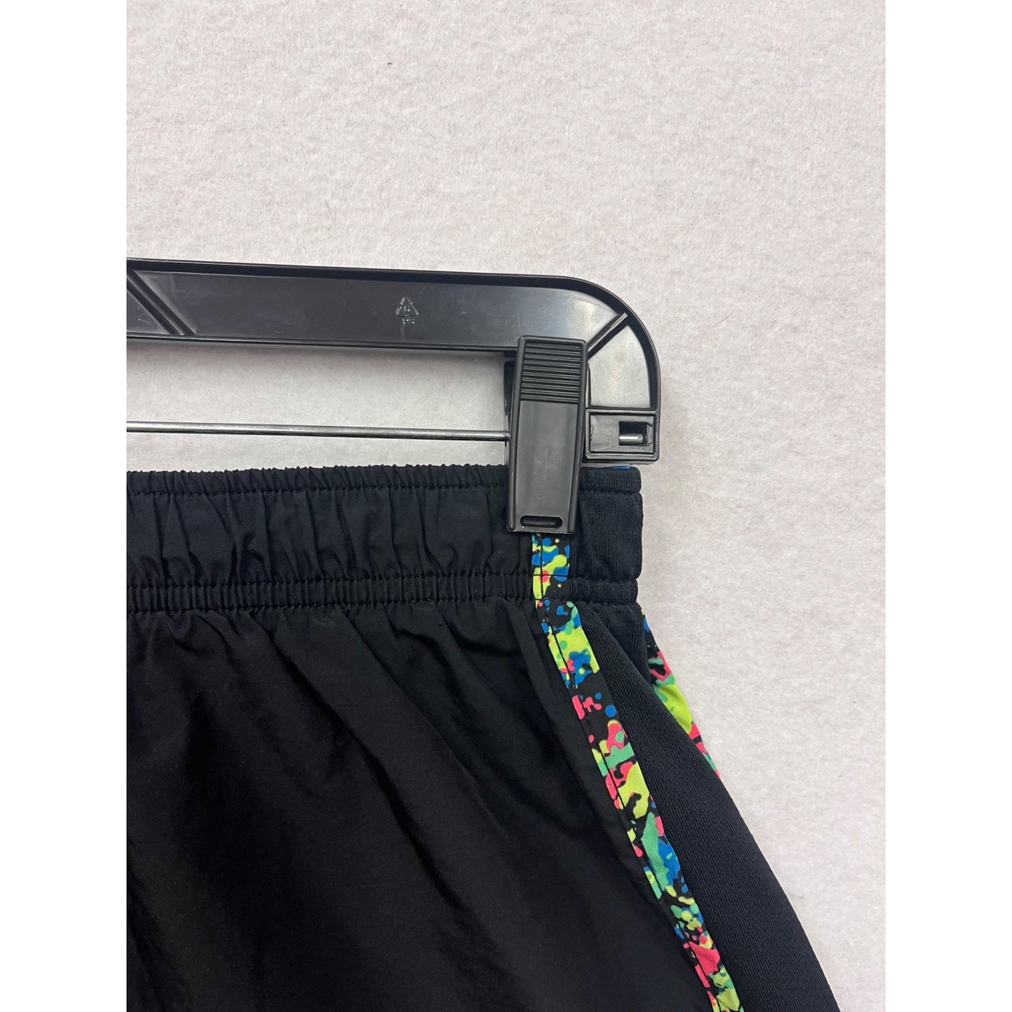 Nike Womens Black Running Shorts W/ Multicolor Trim & Elastic Waistband - XS/S #6618