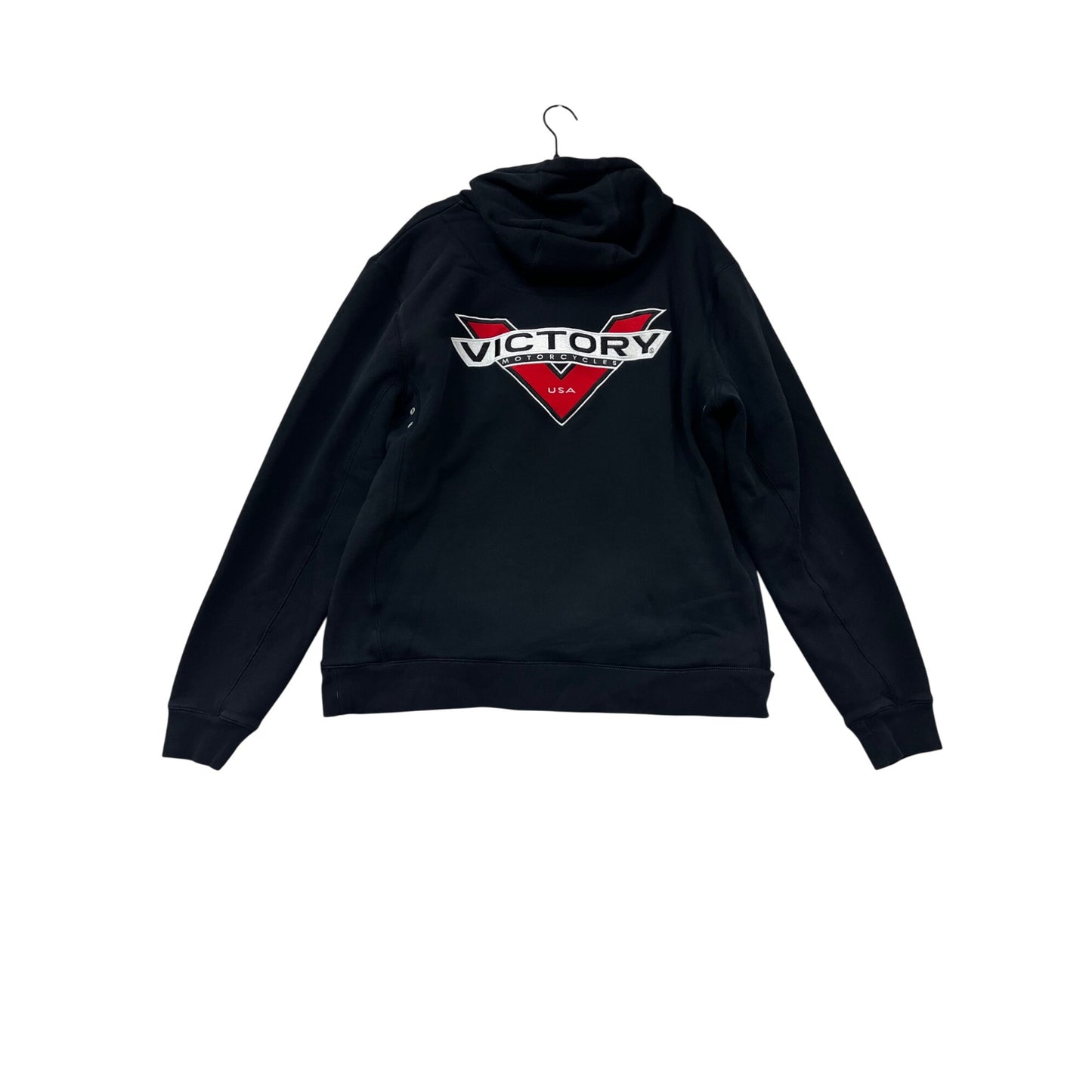 Victory Motorcycles Black Hoodie Mens XL #71A