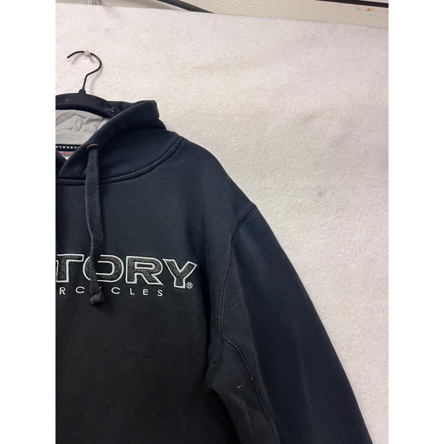 Victory Motorcycles Black Hoodie Mens XL #71A