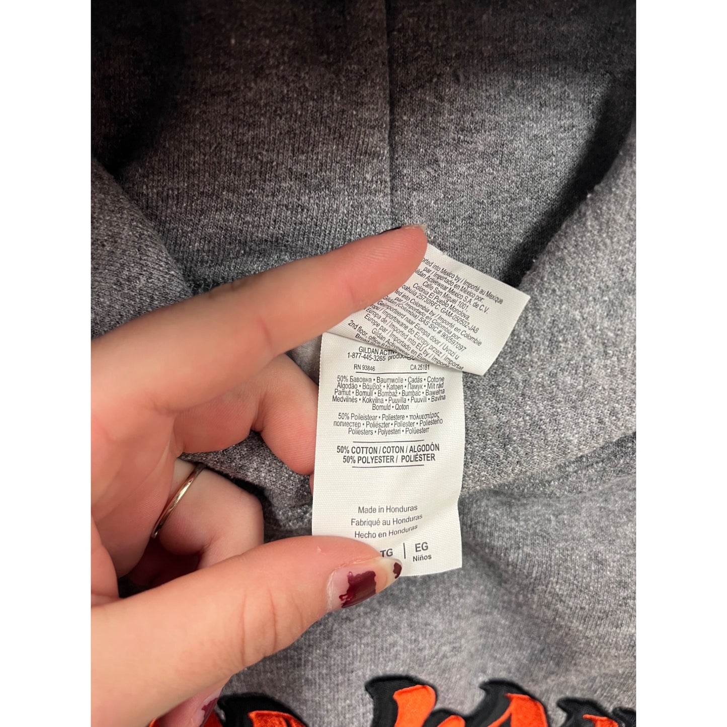 Gildan Heavy Blend 3rd Lair Youth XL Gray Hoodie #6343