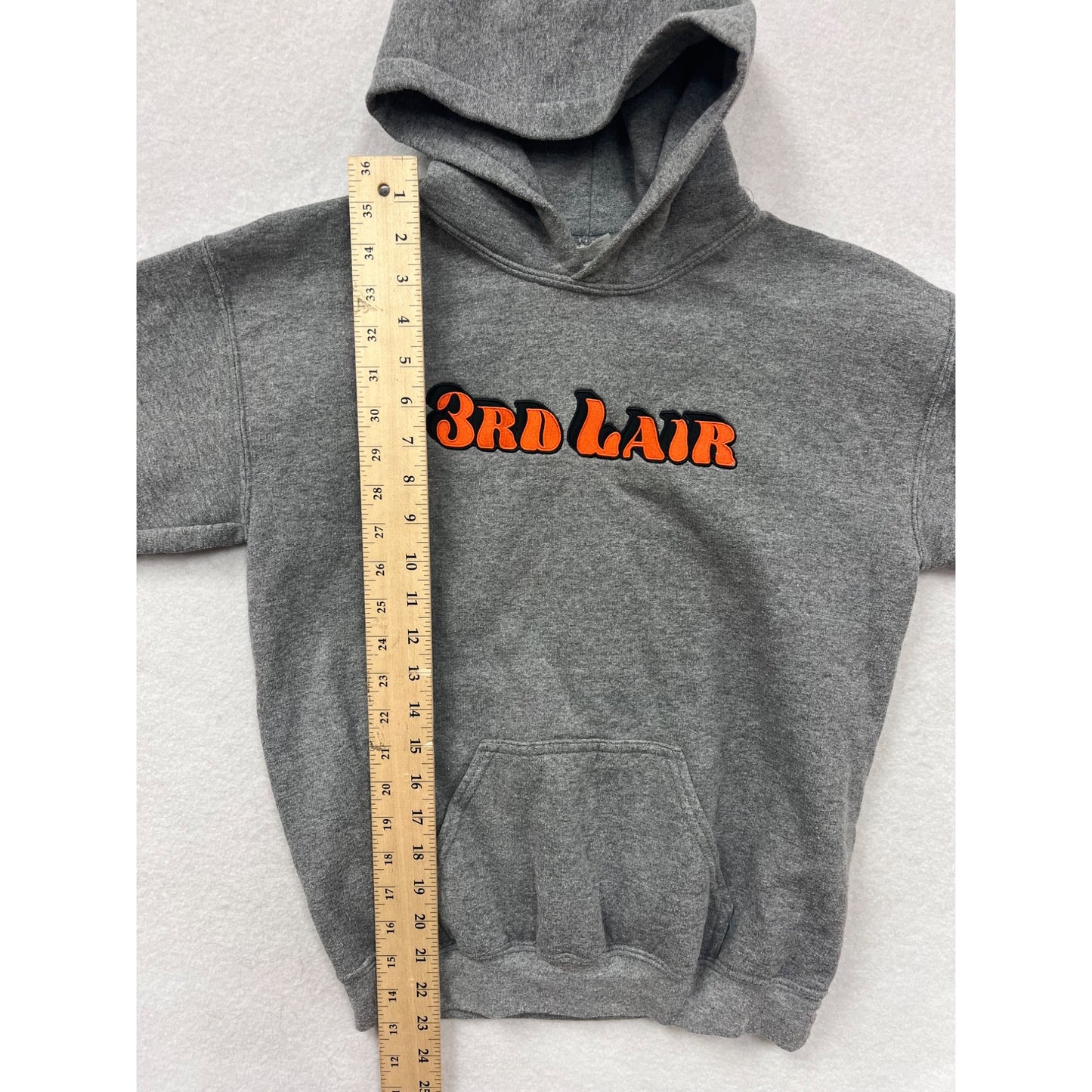 Gildan Heavy Blend 3rd Lair Youth XL Gray Hoodie #6343