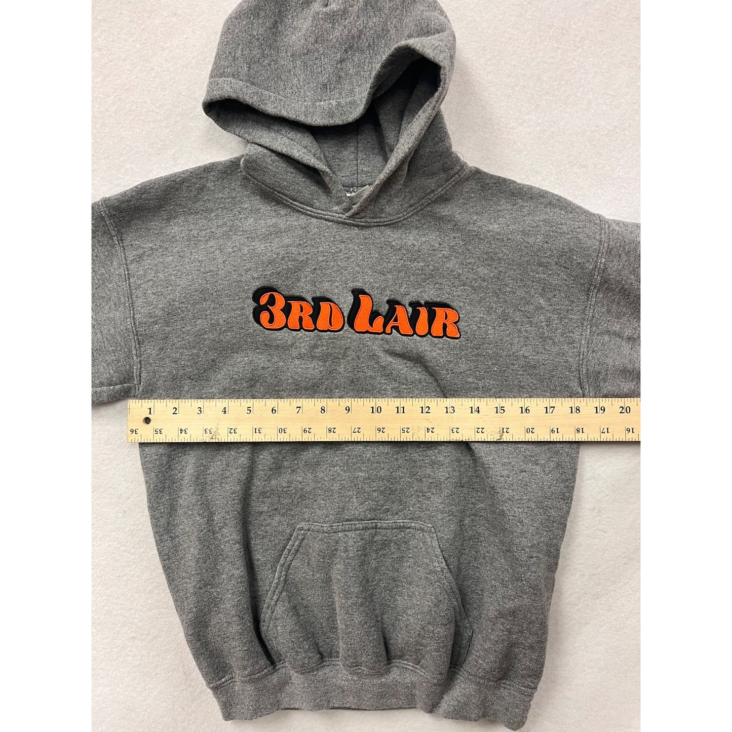 Gildan Heavy Blend 3rd Lair Youth XL Gray Hoodie #6343