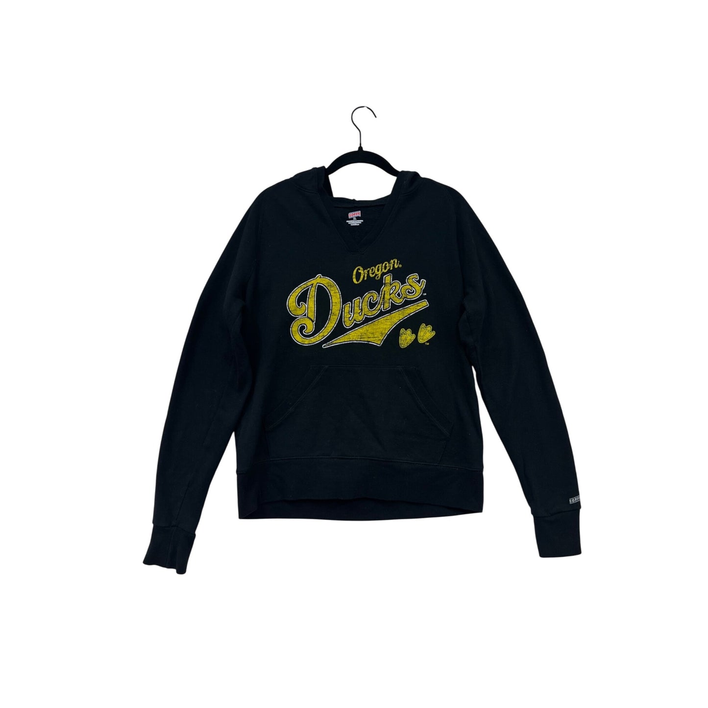Oregon Ducks Mens Black Hoodie Sweatshirt By Soffe #8101