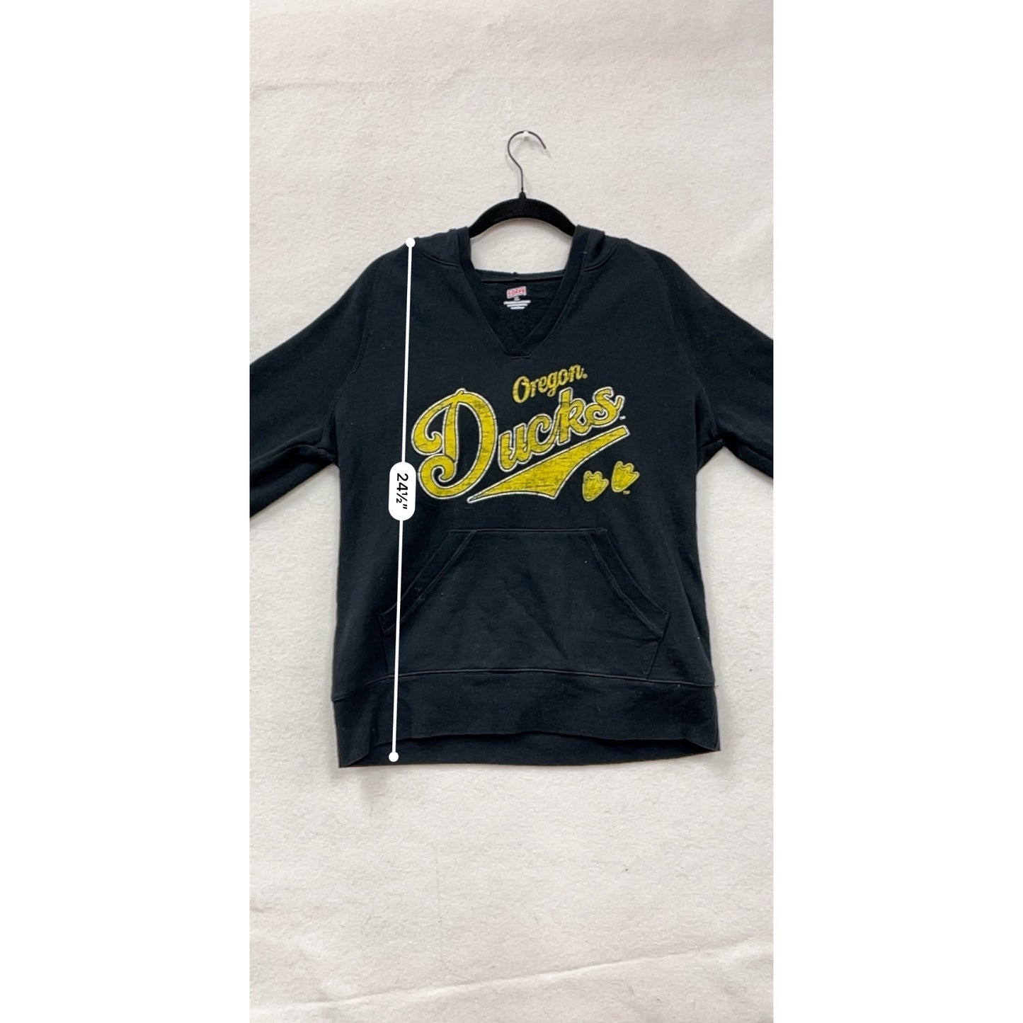 Oregon Ducks Mens Black Hoodie Sweatshirt By Soffe #8101