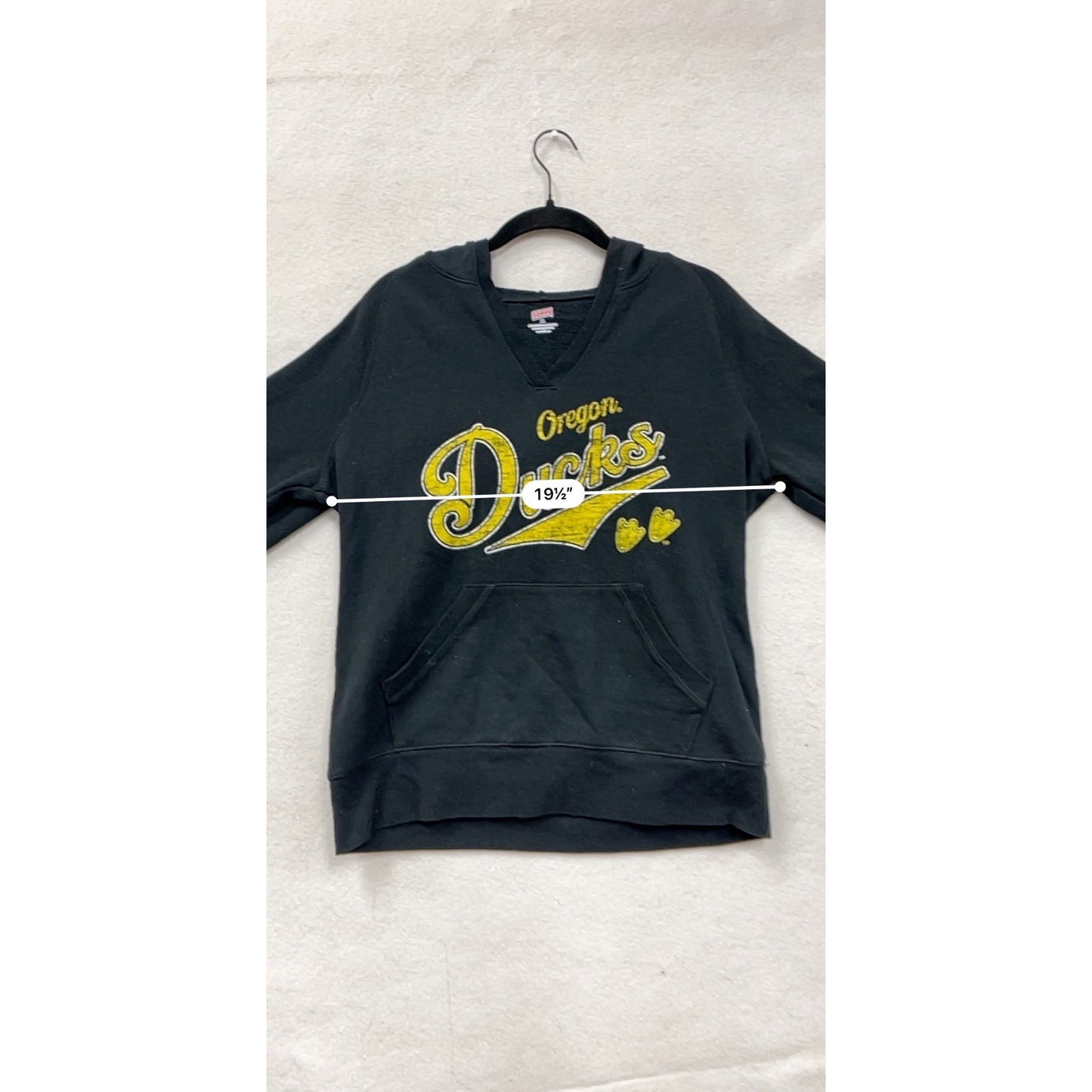 Oregon Ducks Mens Black Hoodie Sweatshirt By Soffe #8101