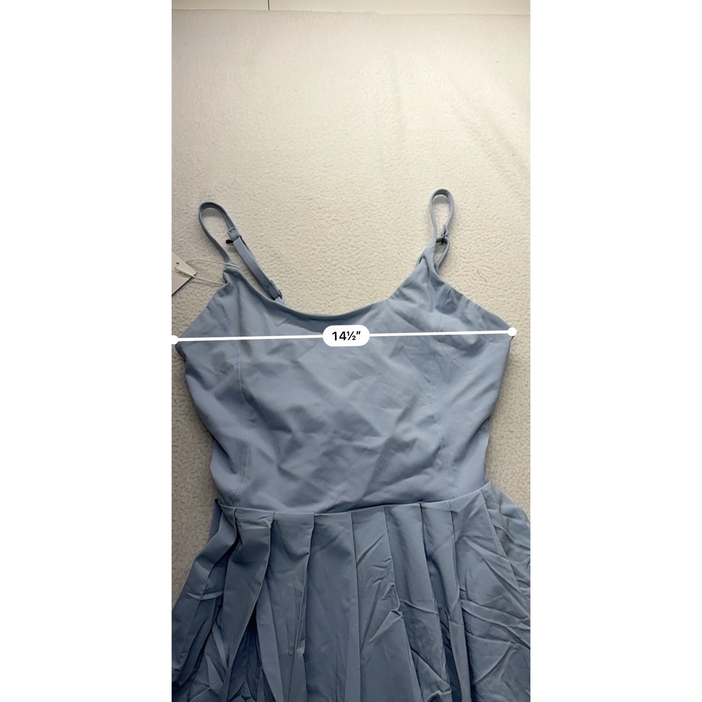 Halara Light Blue Spaghetti Strap Flowy Dress #7671