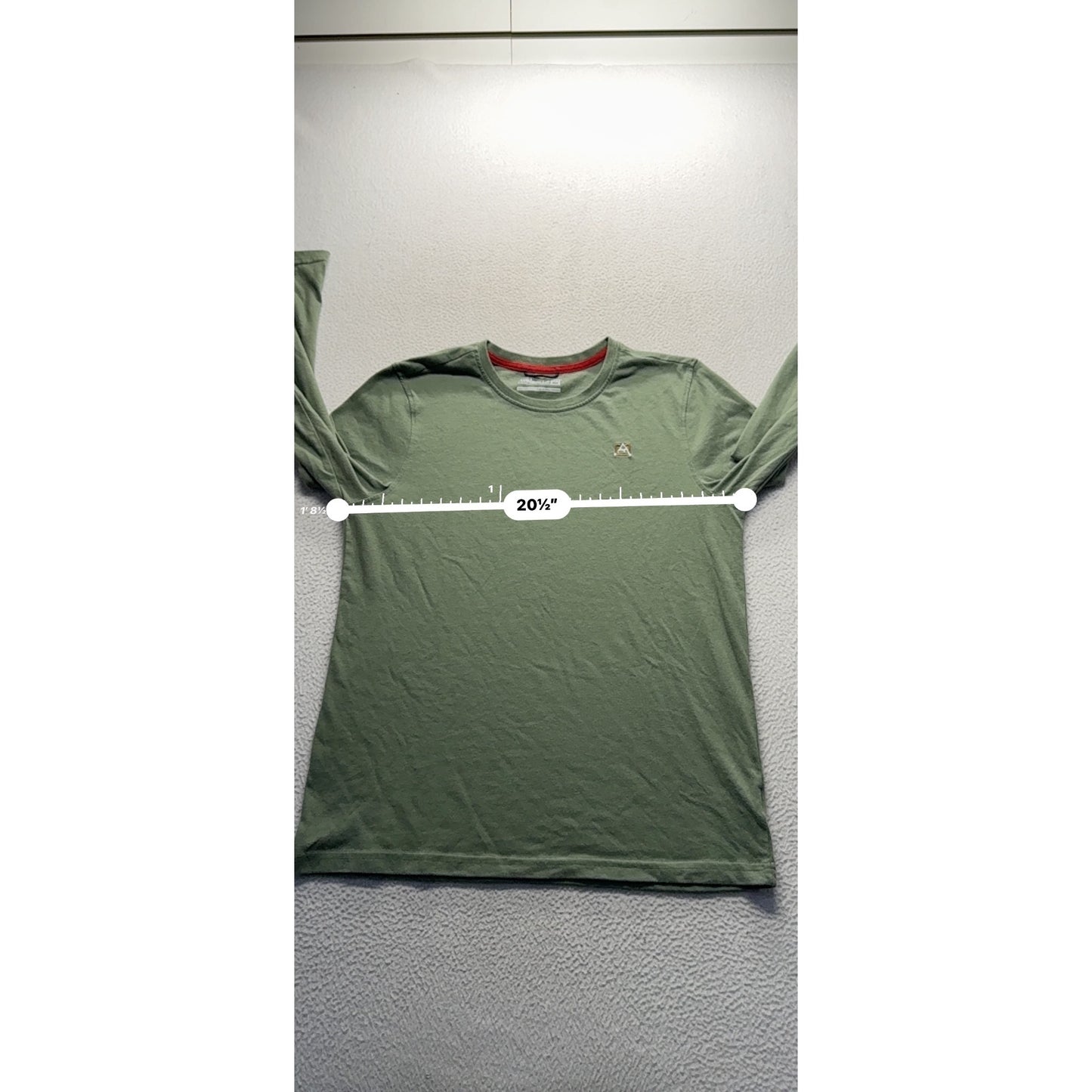 Avalanche Mens Medium Long-Sleeve Green Crewneck Shirt #9548