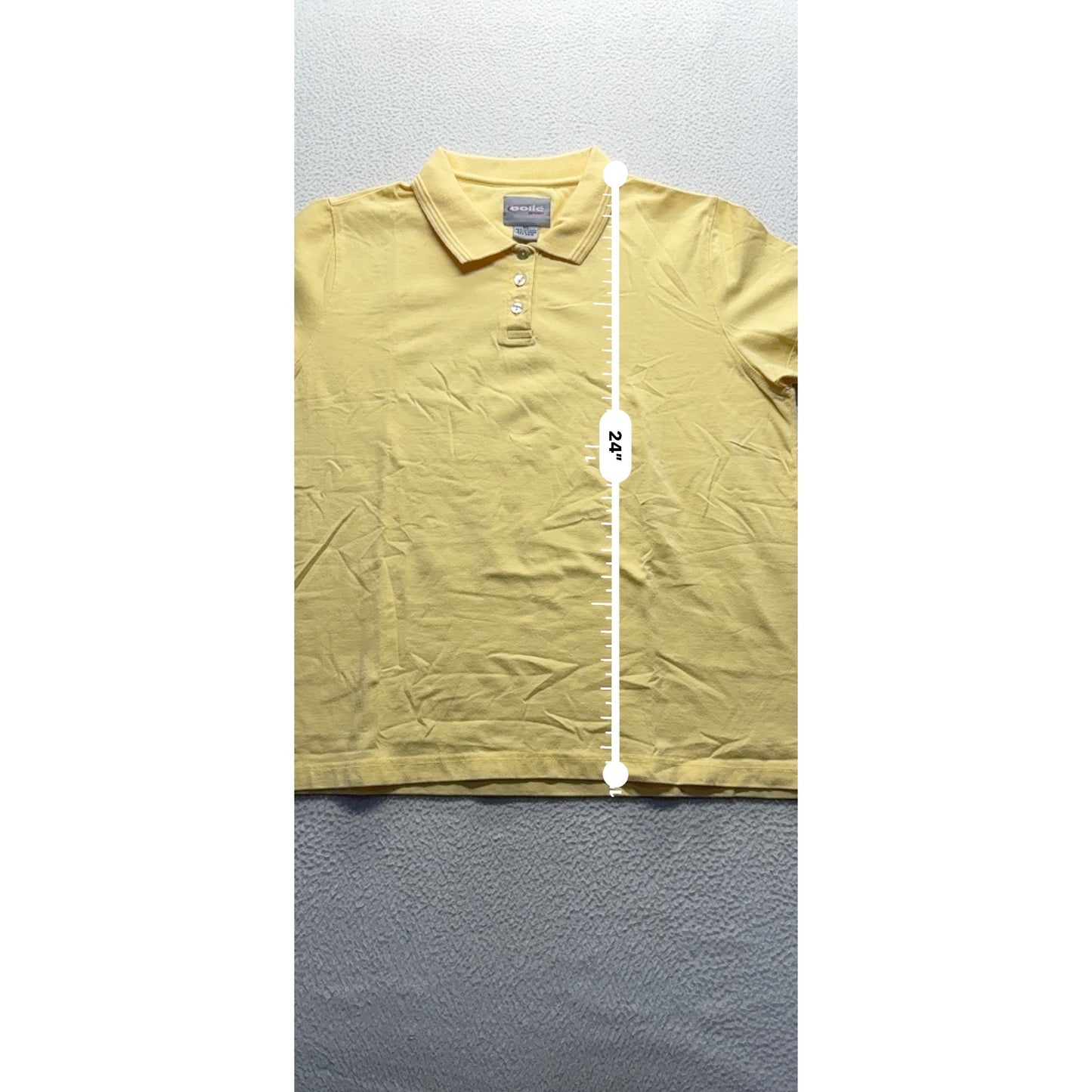 Bolé Sport XL Yellow Polo Shirt Cotton/Spandex #7996