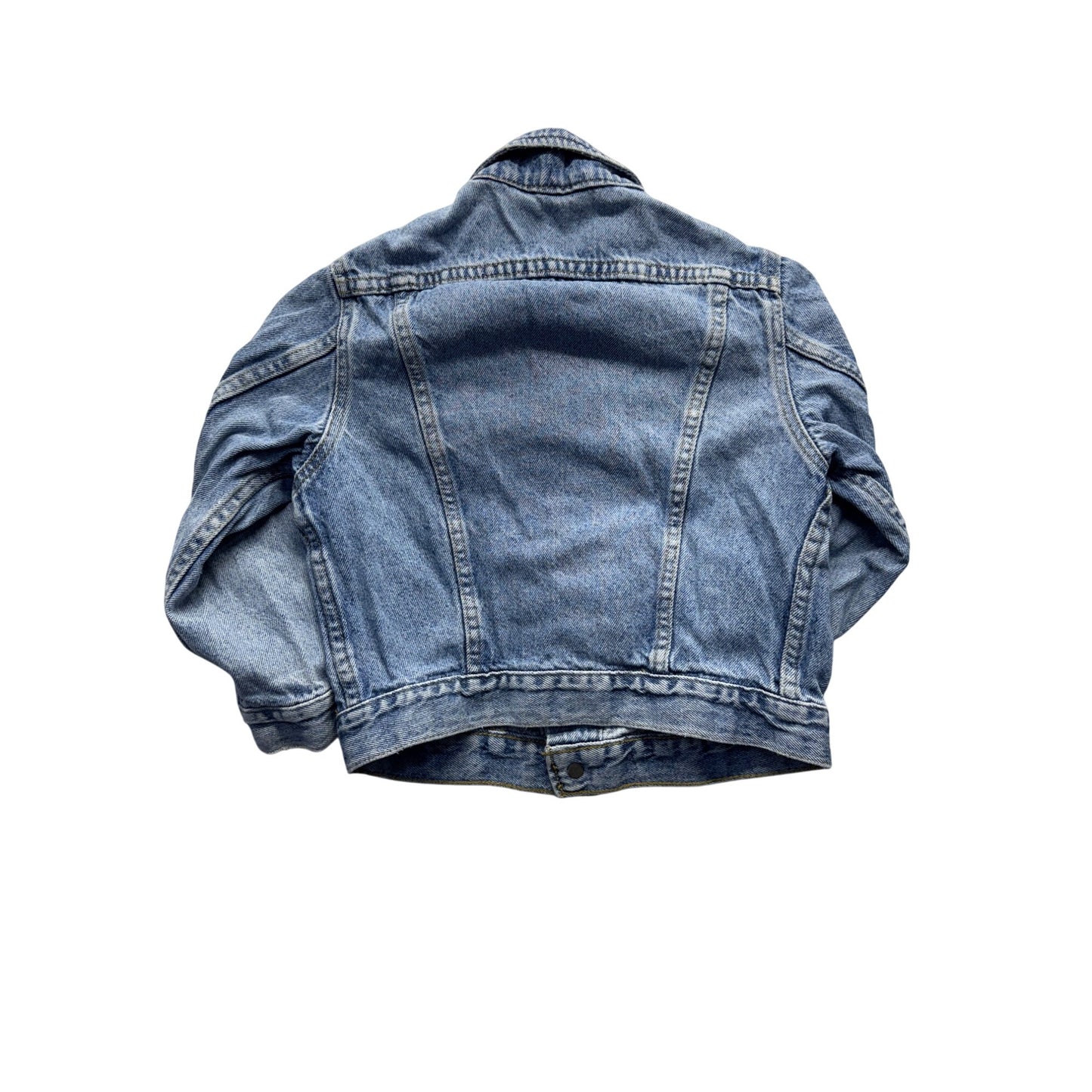 Vintage Lee Riders Kids Denim Jacket Button-Up Blue #7997