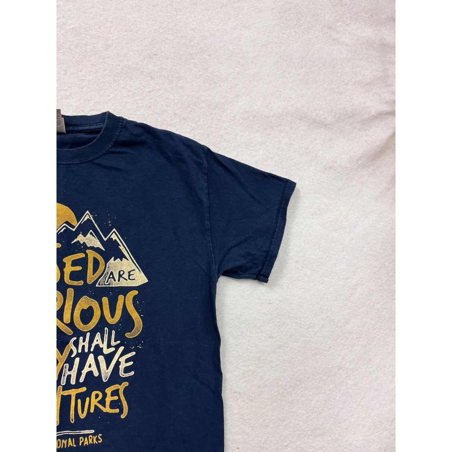 Blessed Are The Curious Graphic Tee Unisex M Gildan #8115