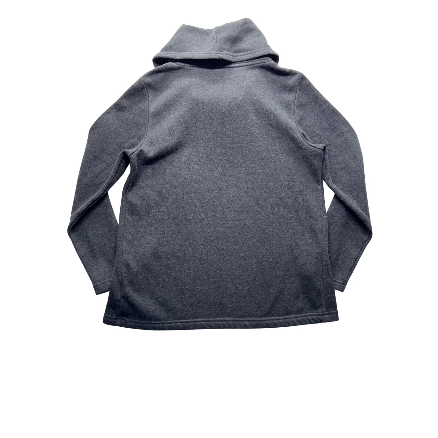 Lands End Gray Cowl Neck Sweater S 6-8 #224B