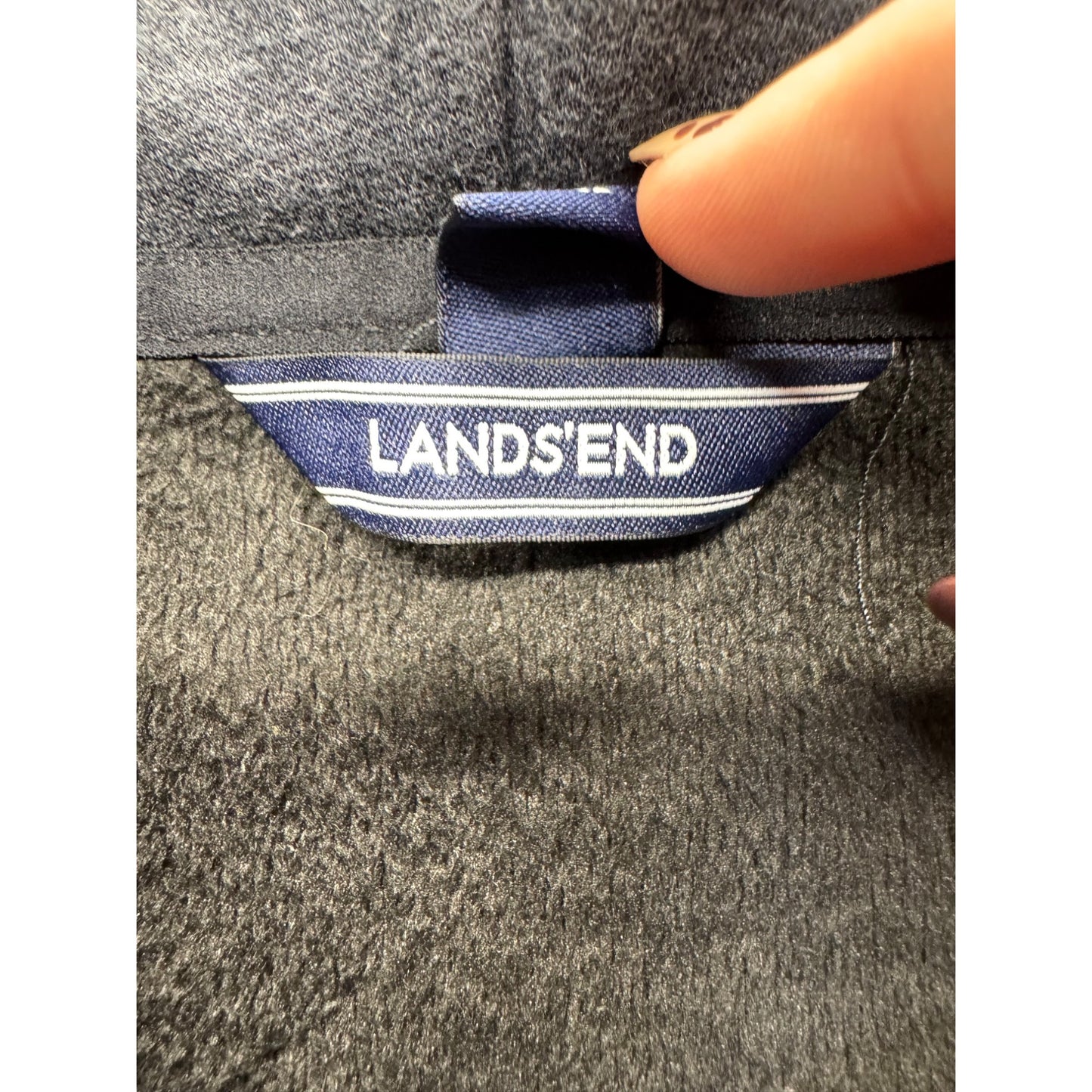 Lands End Gray Cowl Neck Sweater S 6-8 #224B