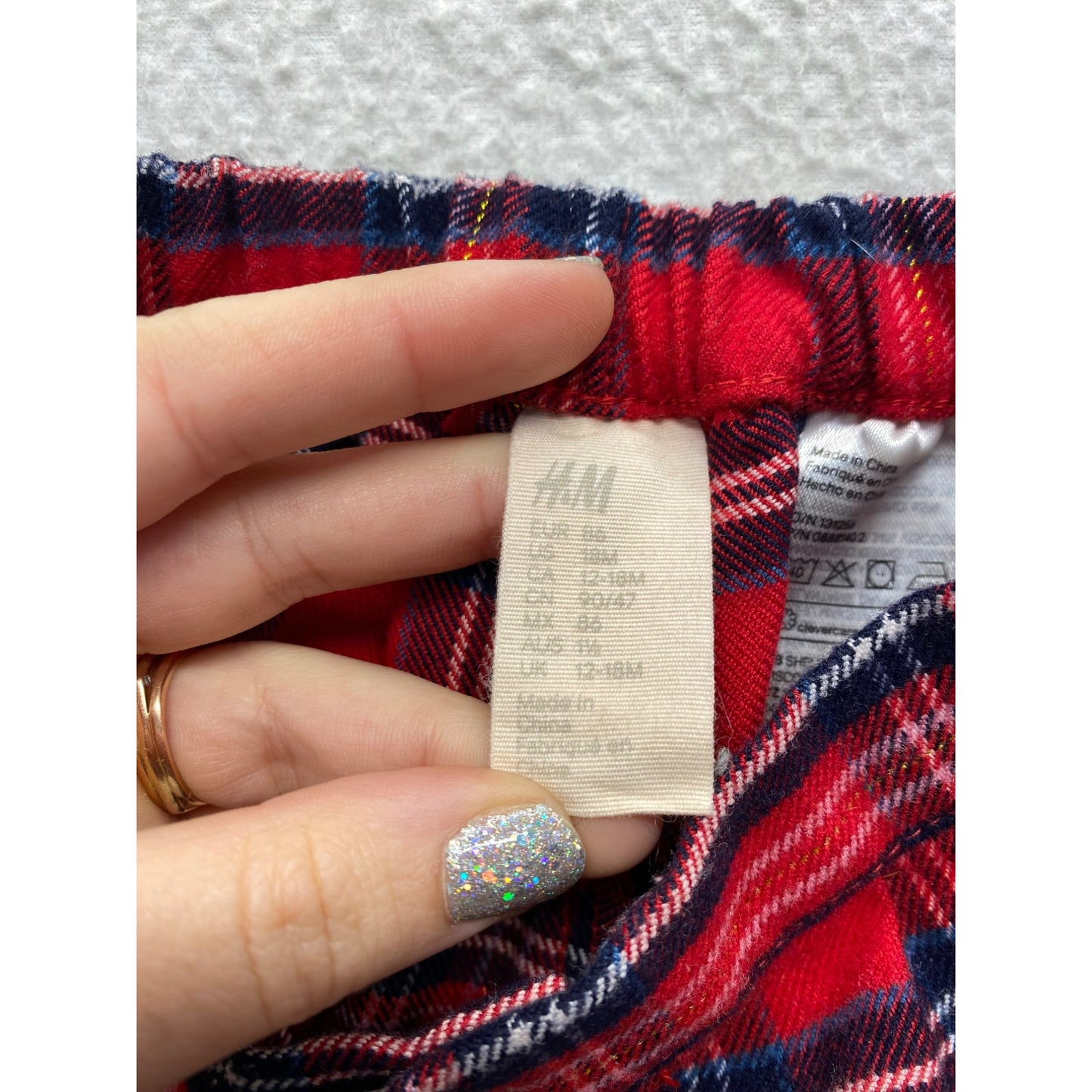 Baby H&M Red Plaid Shorts #5424